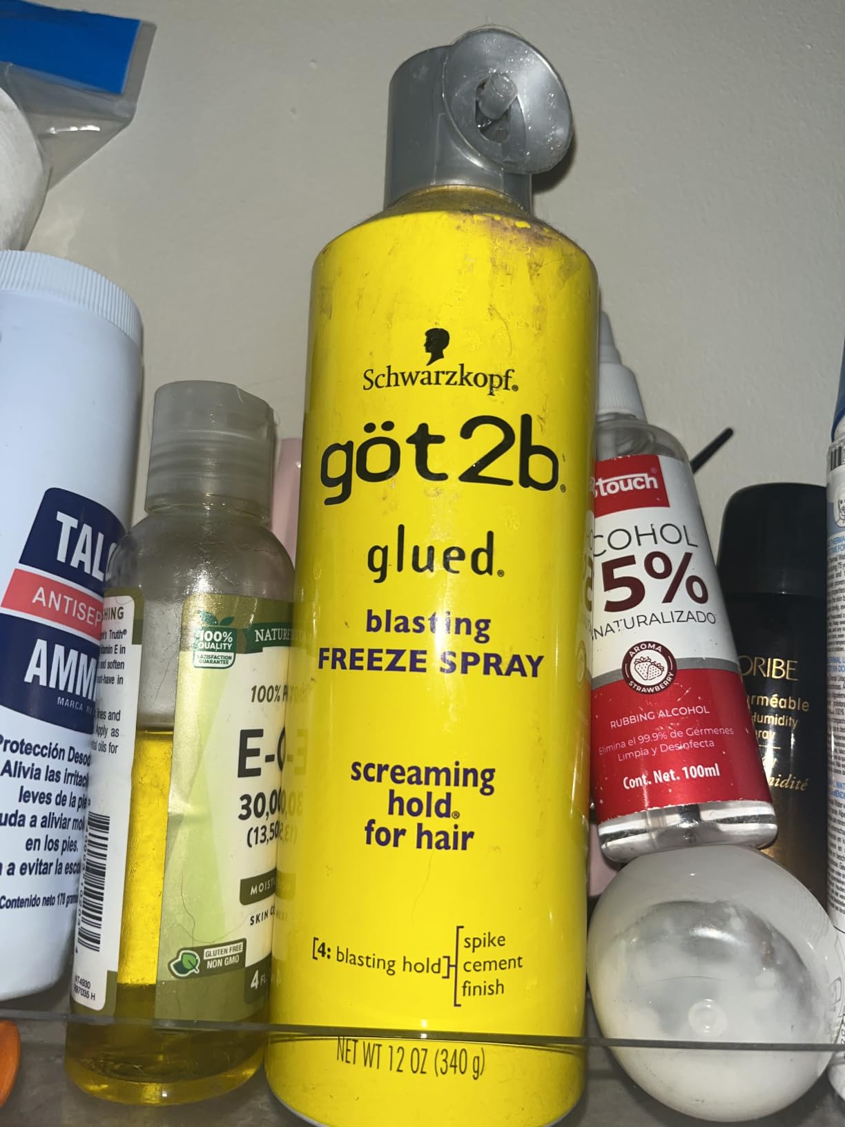 got2b Glued Blasting Freeze Spray, Extreme Hold Hairspray, 12 oz | Extreme, rigid hold for spikes, mohawks & slicked styles; lasts until you shampoo; all hair types; for men & women customer photo 1