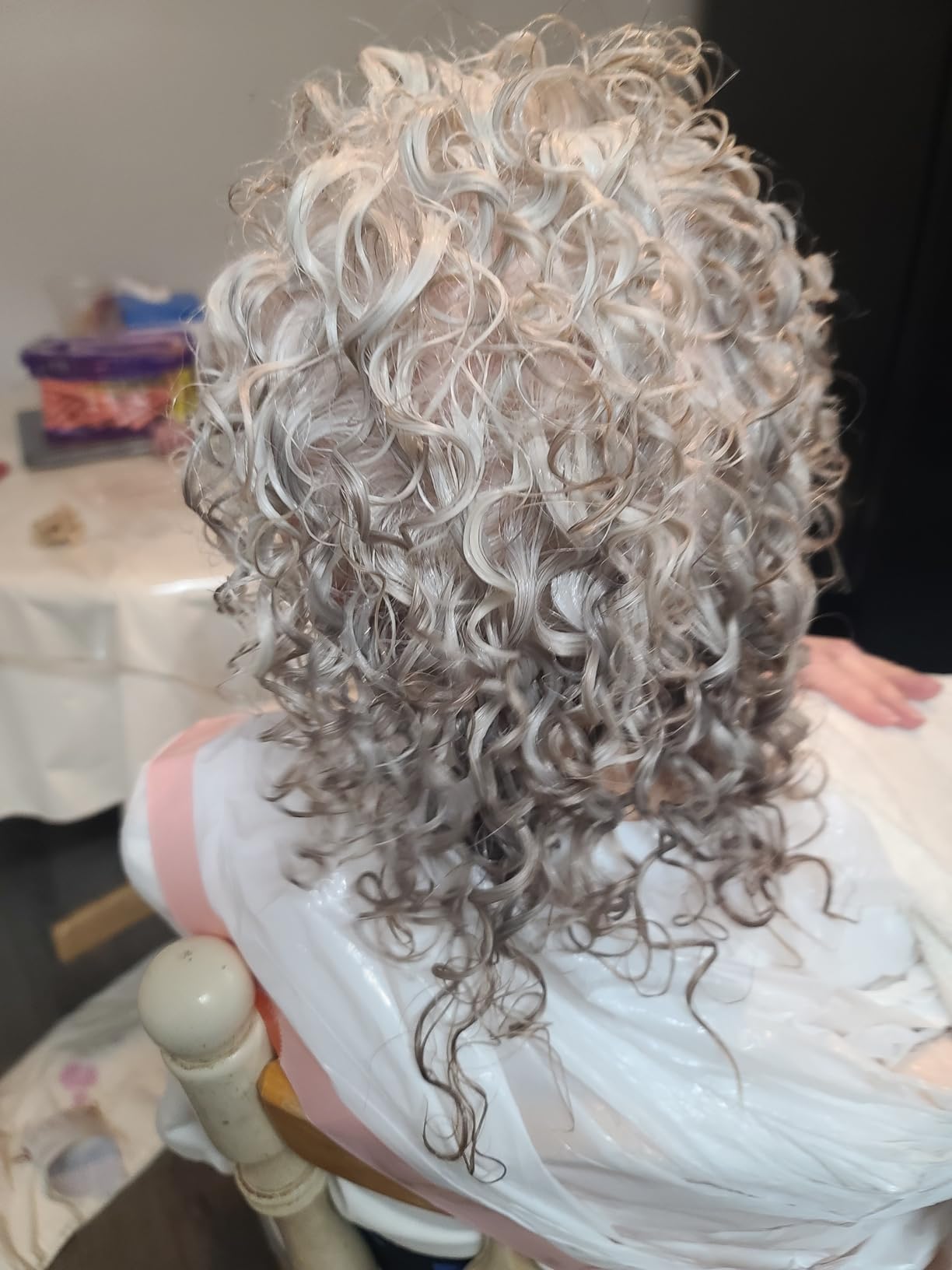 Ogilvie Salon Styles Precisely Right Professional Conditioning Home Perm Kit for Men & Women - For Color-Treated, Thin, Delicate Hair - Heat-activated Worry-free Formula with Drip Guard- 1 Application customer photo 1