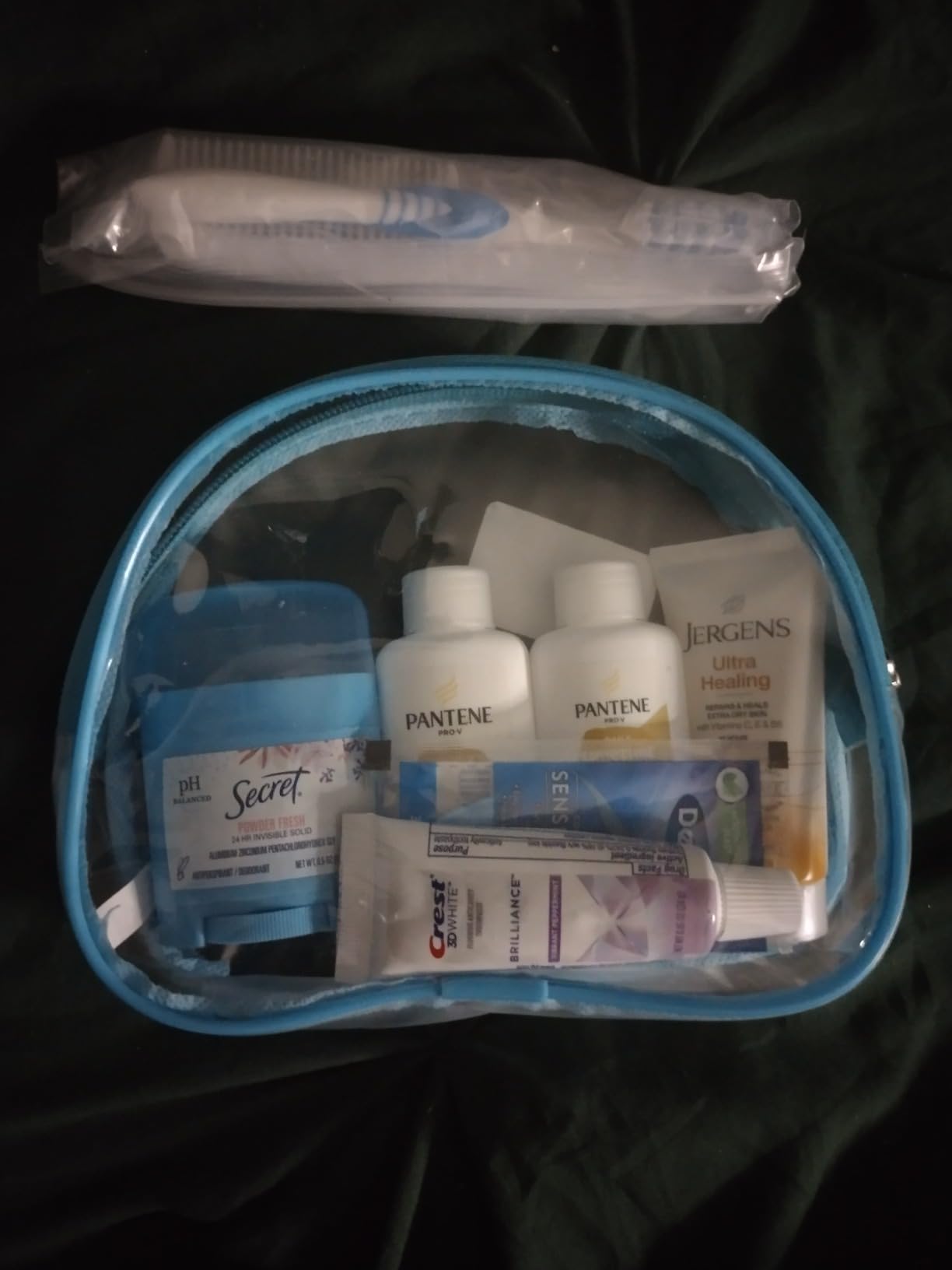 Convenience Kits International Women's Deluxe 10 Piece Kit with Travel Size TSA Compliant Essentials Featuring: Pantene Hair Products in Reusable Toiletry Zippered Bag customer photo 2