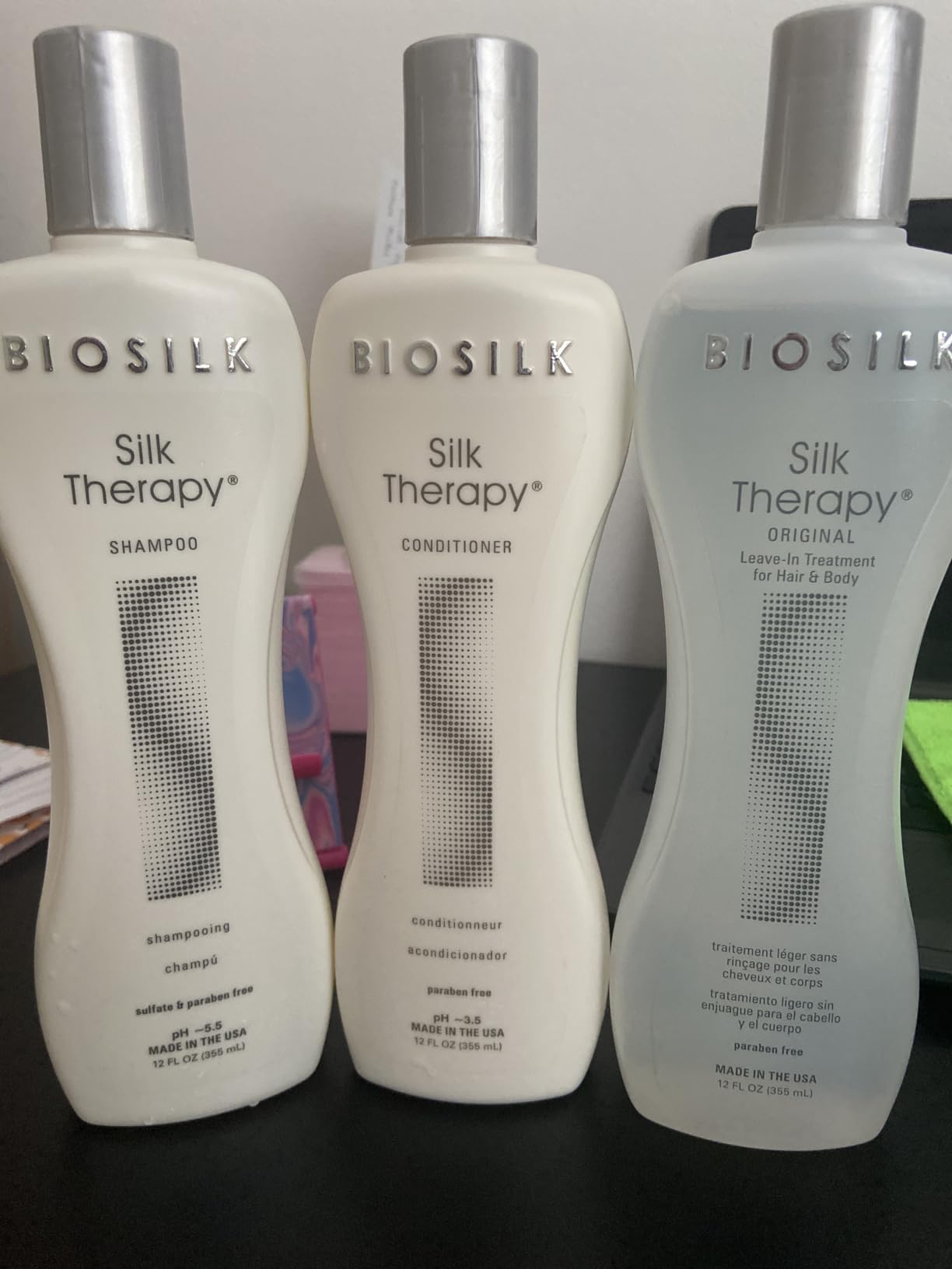 BioSilk 3-Piece Silk Therapy Kit, Shampoo, Conditioner & Serum for Healthy, Shiny, Manageable Hair, Sulfate-Free, Paraben-Free, Cruelty-Free, 12 Oz Haircare Set customer photo 1