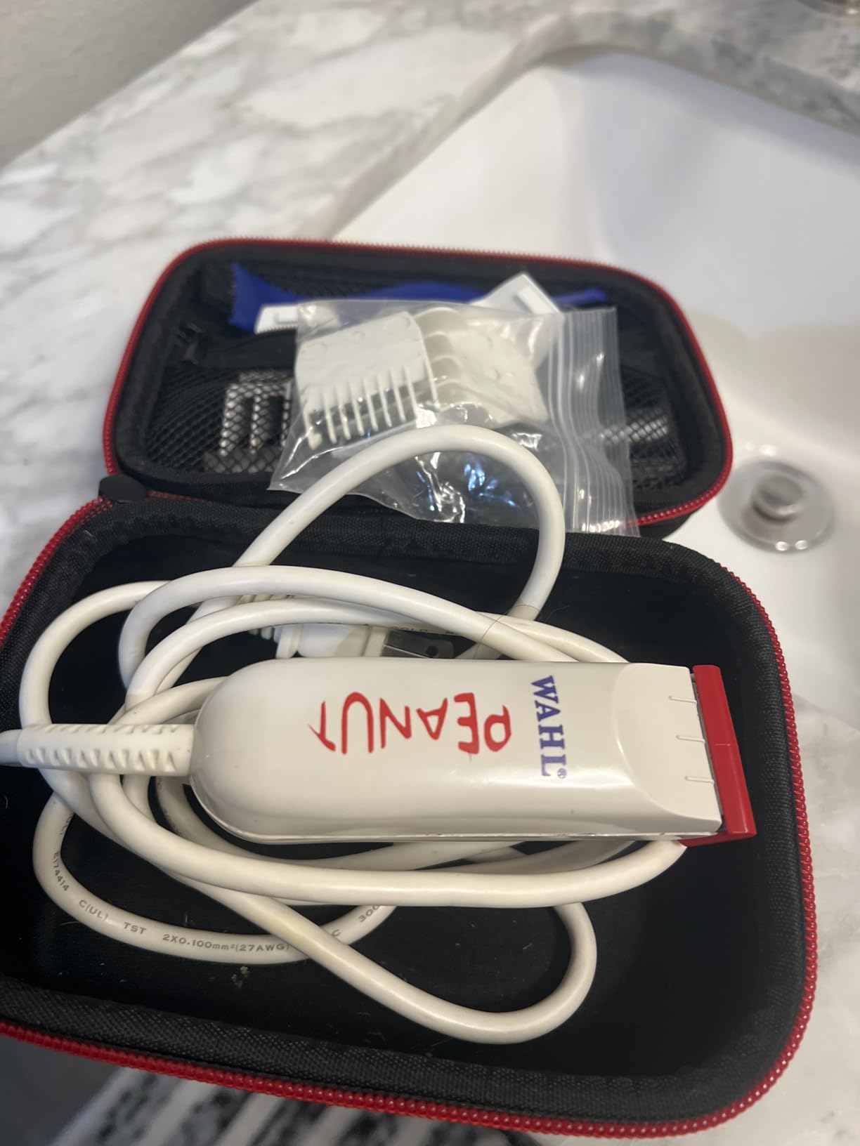 Wahl Professional Peanut Corded Trimmer - Compact, Lightweight Powerful Rotary Motor Grooming Tool, with 4 Trimming Guides and Accessories customer photo 1