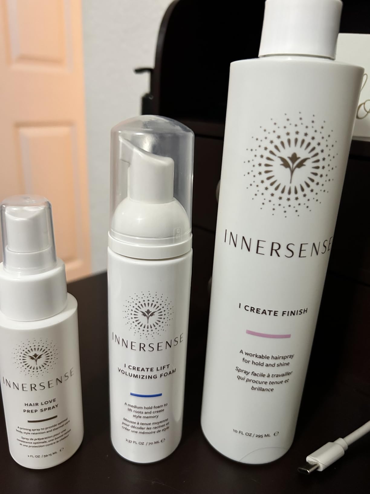 INNERSENSE Organic Beauty - I Create Finish Hair Spray (10oz) | Flexible Hold Hairspray | Locks In Style, Fights Frizz + Humidity, No Stiffness | Non-Toxic, Cruelty-Free, Clean Styling customer photo 1