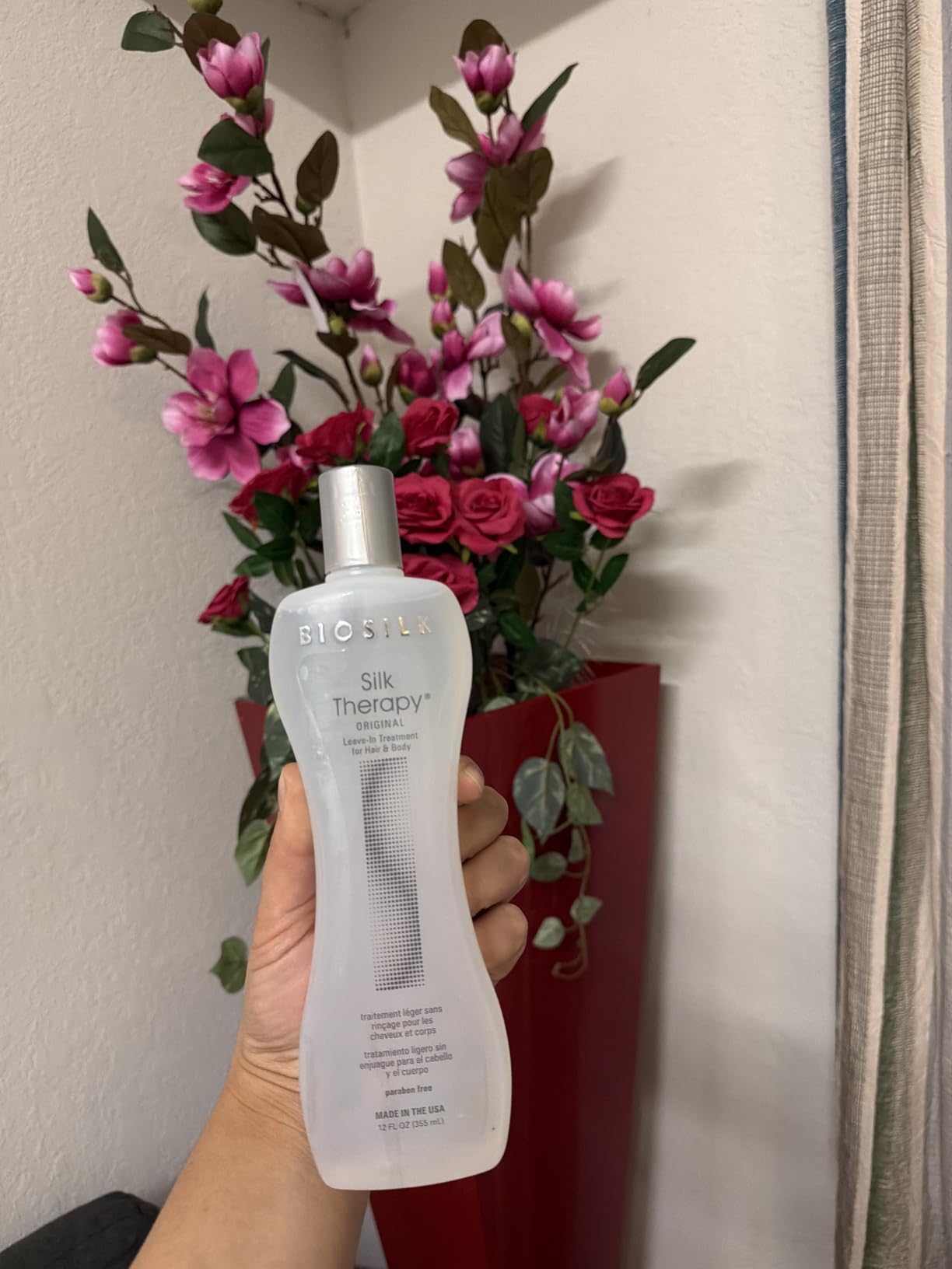 BioSilk Silk Therapy Original, Reconstructing Leave-In Hair Treatment, 12 Oz customer photo 1