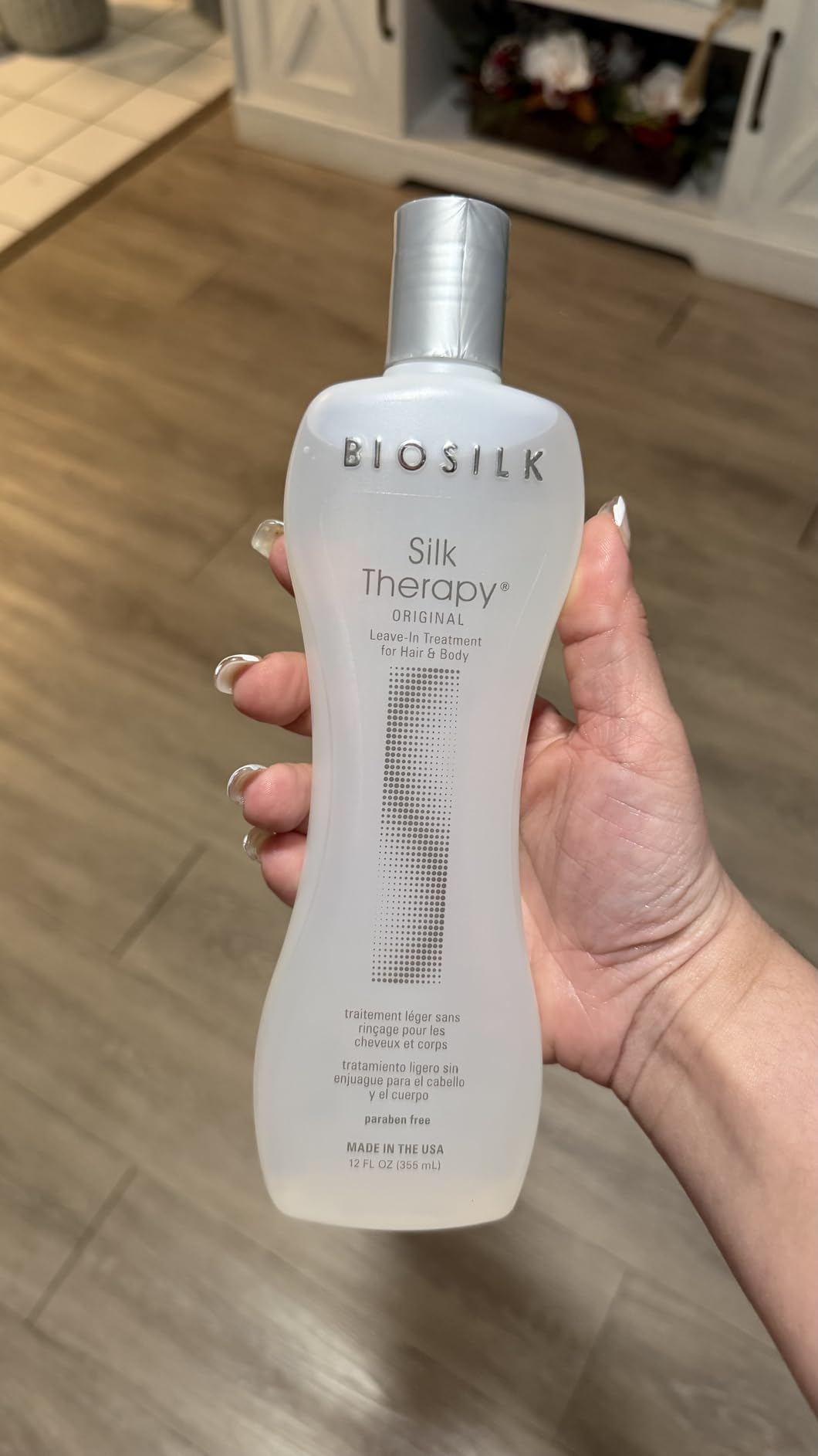 BioSilk Silk Therapy Original, Reconstructing Leave-In Hair Treatment, 12 Oz customer photo 2