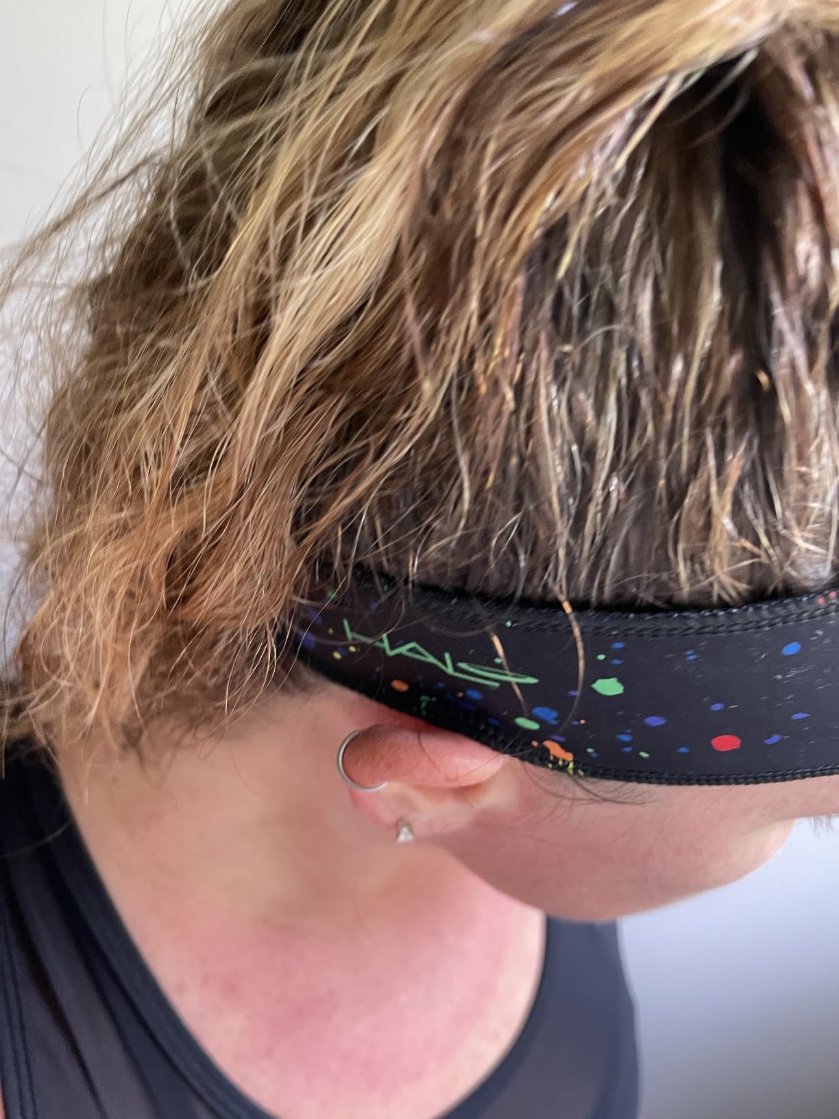 Halo Headband Halo II, 2 inch Wide Sweatband Pullover Running Headband for Men and Women, No Slip with Moisture Wicking Dryline Fabric and Sweat Channeling Technology customer photo 2