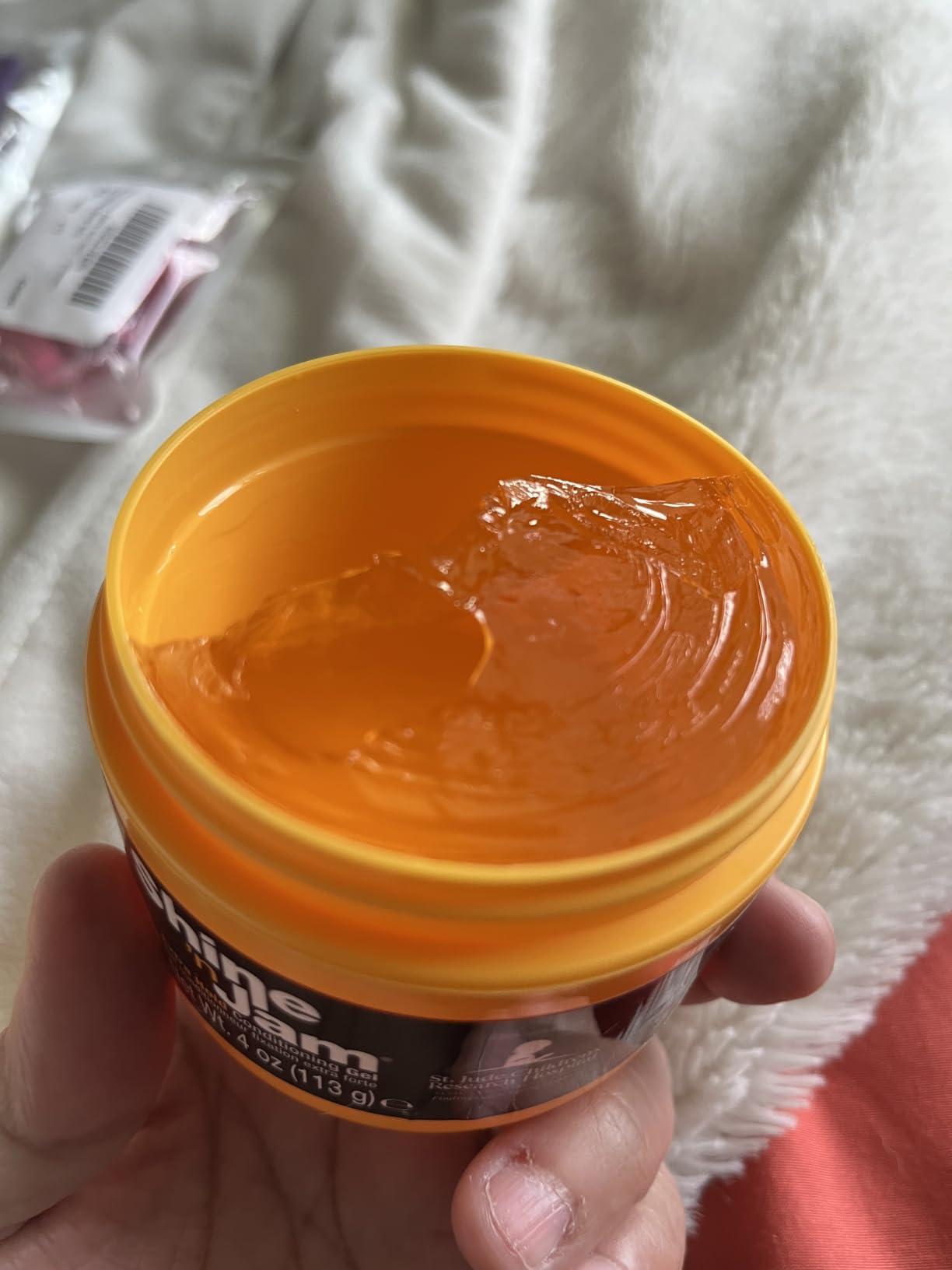 Ampro Shine-n-Jam Maximum Hold - Infused with Honey Extract to Strengthen Hair - Great for Taming Fringe, Ponytails, Soft Weaves, and Braids - Keeps Tresses Firm with Non-Greasy Shine - 4 oz customer photo 1