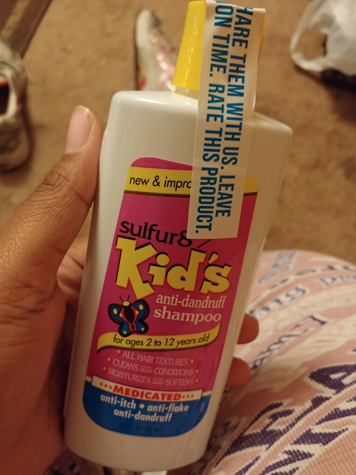 SULFUR8 Anti-Dandruff Shampoo for Kids 7.5 oz - Gentle Medicated Dandruff Control for Itchy Scalp, Mild Cleanse with Kid-Friendly Fresh Fragrance for Children & Sensitive Scalps customer photo 2