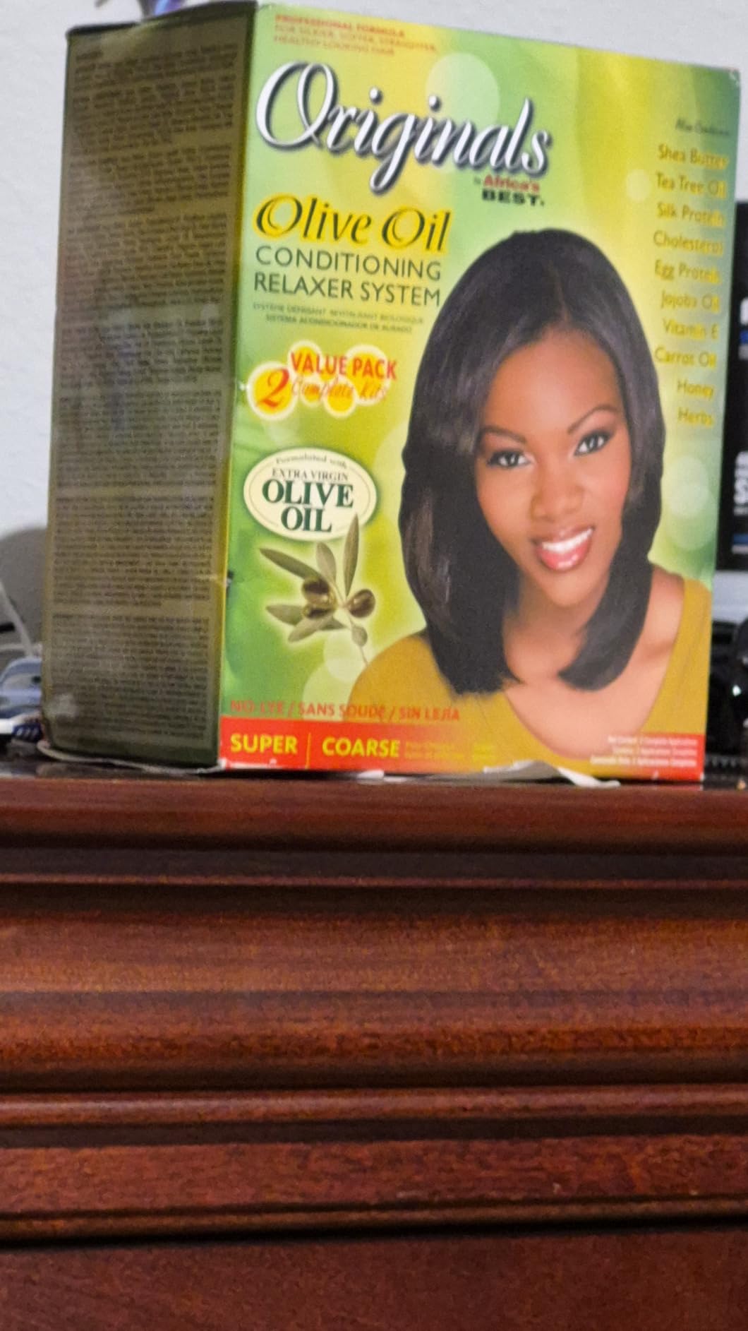 Originals By Africa's Best Olive Oil Conditioning Relaxer System 2-Pack, Helps Repair, Rebuild and Restore Your Hair's Elasticity and Softens & Shines, Designed for Coarse Hair Textures customer photo 1
