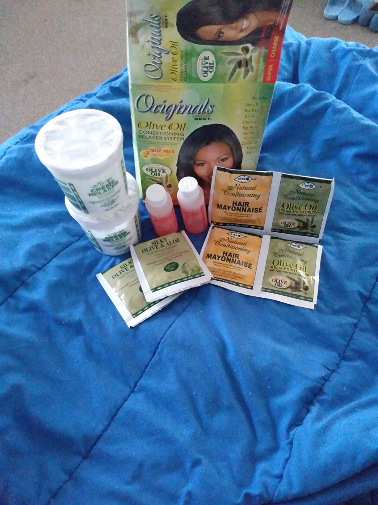 Originals By Africa's Best Olive Oil Conditioning Relaxer System 2-Pack, Helps Repair, Rebuild and Restore Your Hair's Elasticity and Softens & Shines, Designed for Coarse Hair Textures customer photo 2