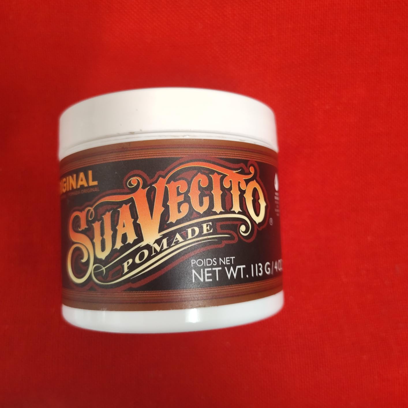 Suavecito Pomade Original Hold For Men 4 oz, 1 Pack - Medium Shine Water Based Wax Like Flake Free Hair Gel - Easy To Wash Out - All Day Hold For All Hairstyles customer photo 1