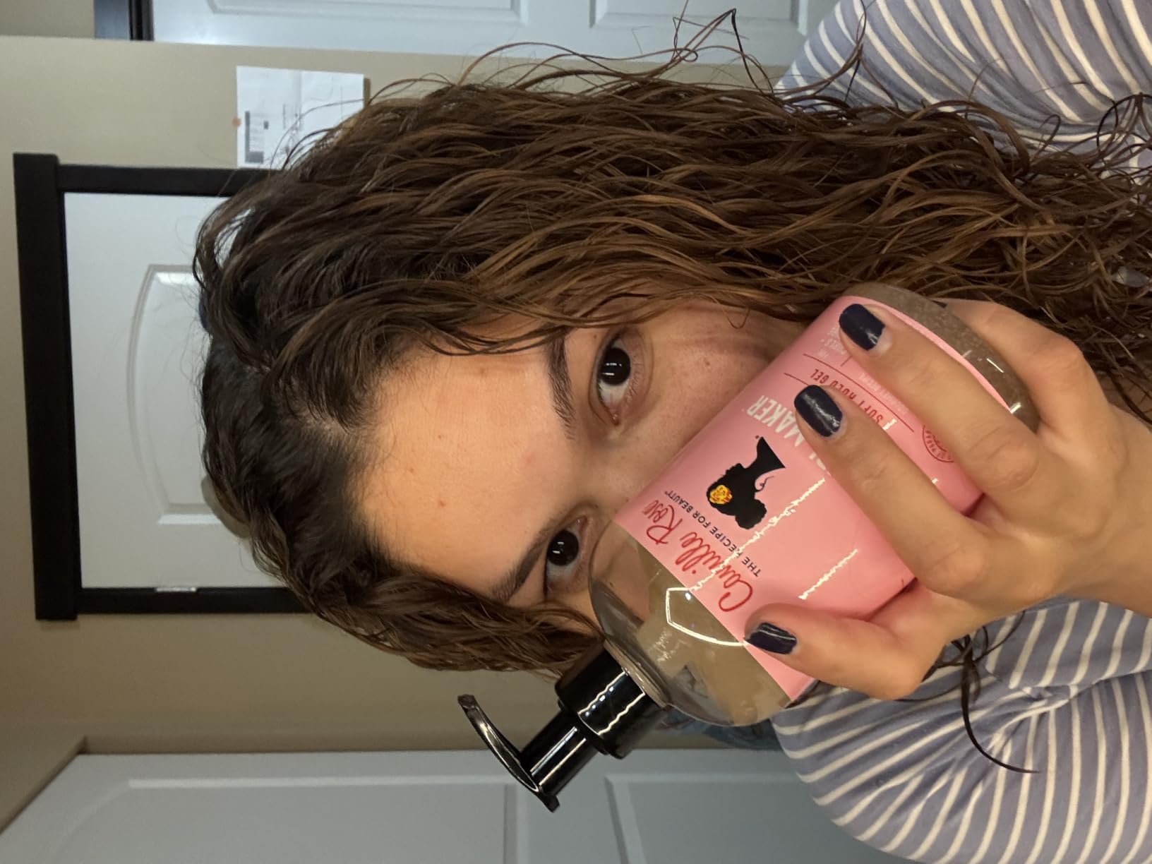 Camille Rose Curl Maker Defining Gel, Soft Hold - Textured, Curly Hair Moisture, Detangler, Frizz Control with Nourishing Botanicals, 12 Fl Oz customer photo 2