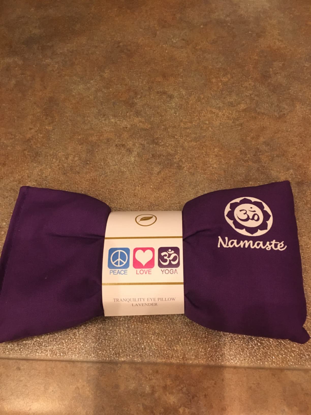 Lavender Eye Pillows - Yoga Eye Pillows Namaste Hot Cold Aromatherapy for Stress, Meditation, Spa, Relaxation Gifts - Made in USA by Happy Wraps - Set of 4 - Purple Cotton customer photo 1