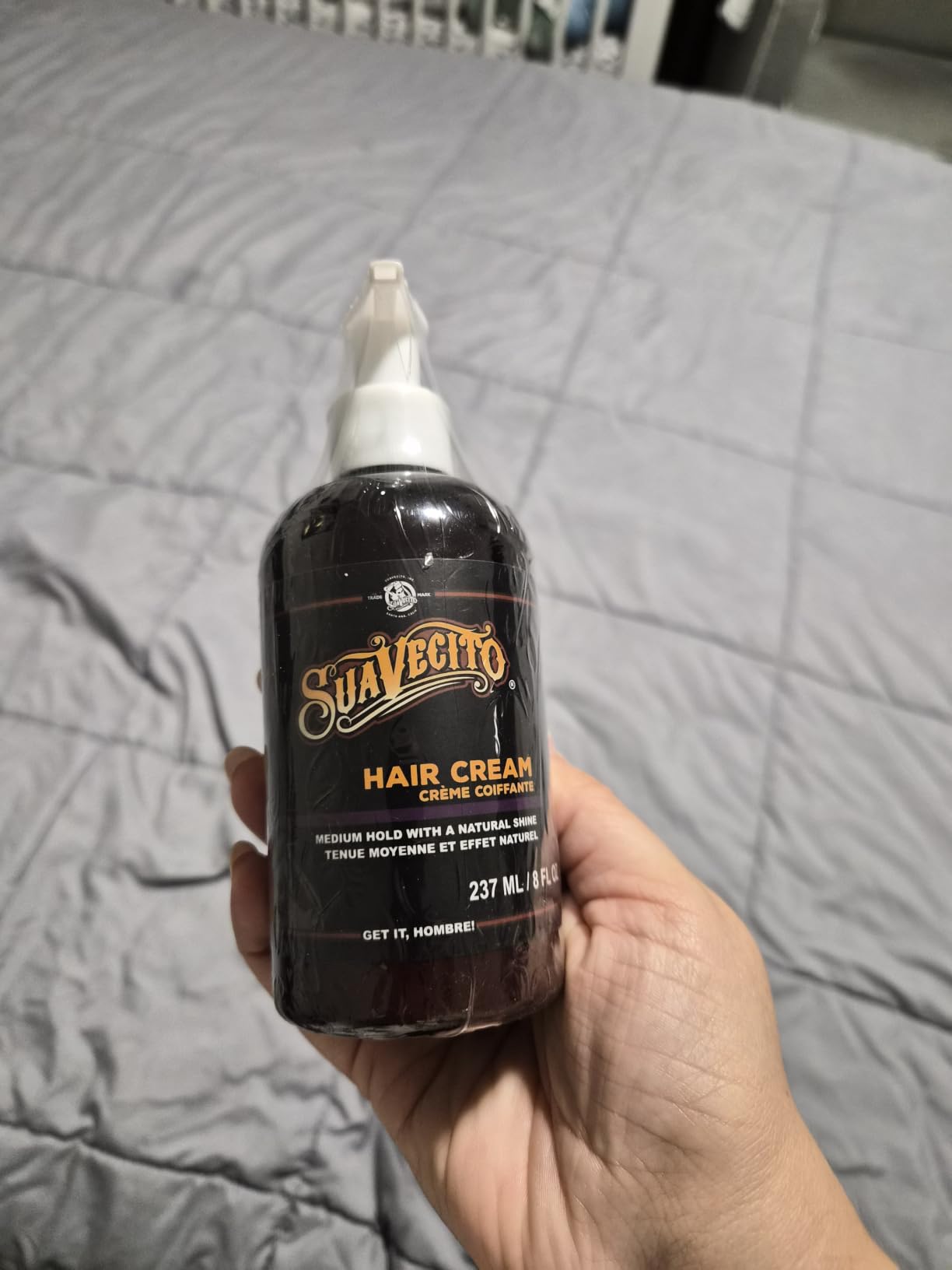 Suavecito Hair Cream for Men - Pump Bottle, Light Hold, Natural Shine, Water Based, Tames Frizz, Great for Curly Hair customer photo 1