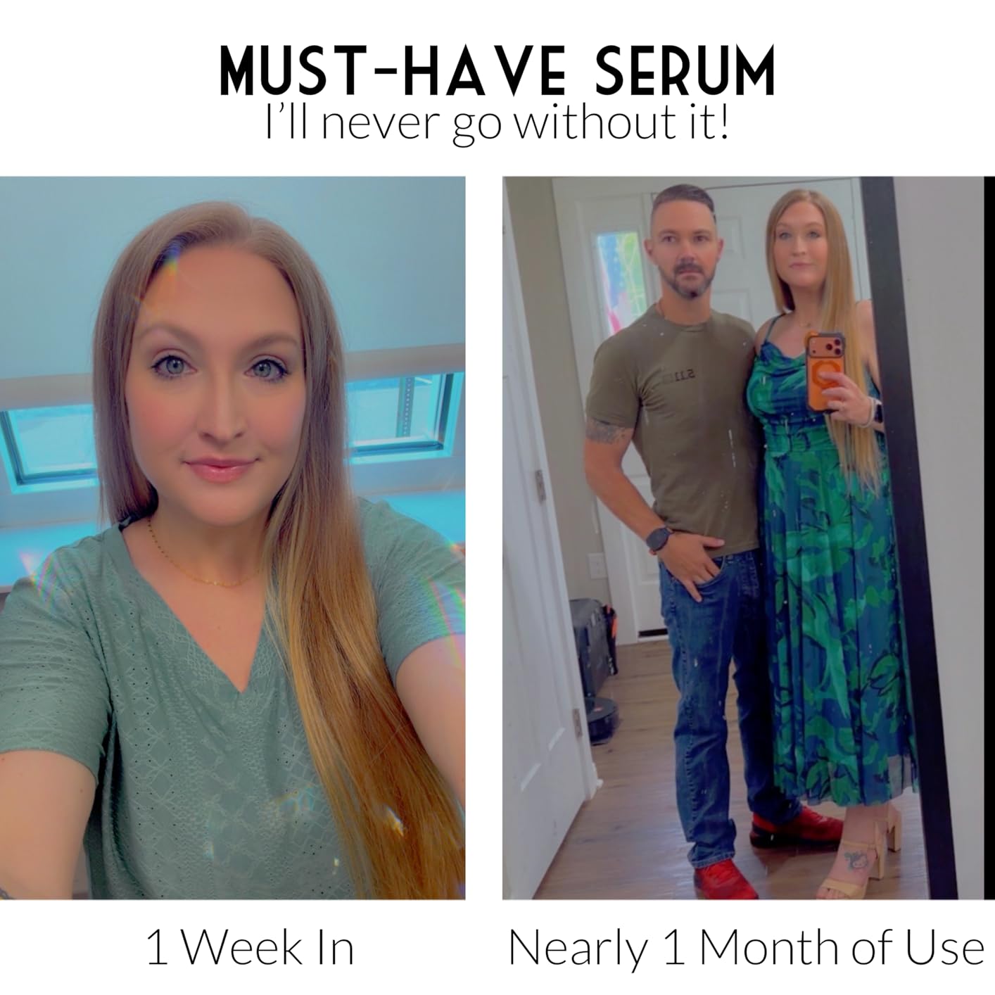 HerStyler Argan Oil Hair Serum - for Frizz, Straightening, Styling & Shine | Hydrating, Fast Absorbing customer photo 2