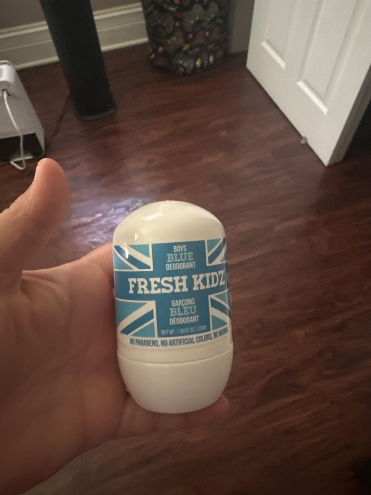 Fresh Kidz Blue Roll-On Deodorant for Boys & Teens - Aluminum Free Natural Deodorant for Kids, 24 Hour Odor Protection, Sensitive Skin Safe, Non-Staining Citrus Scent, Vegan & Cruelty Free, 1.86 fl oz customer photo 1