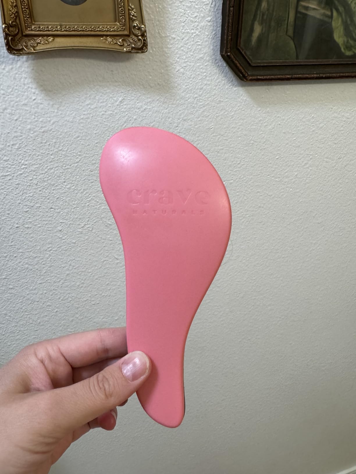 Crave Naturals Glide Thru Hair Brush - Detangler Brush for Curly, Straight, Wet or Dry Hair - Gentle Detangling for Adults, Kids, Toddlers customer photo 2
