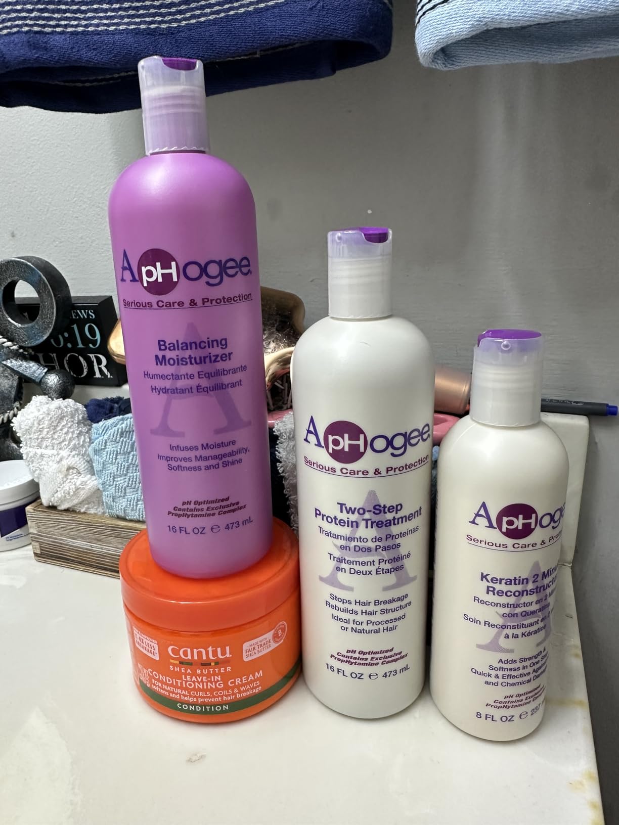Aphogee Hair Care Double Bundle - Two-Step Protein Treatment (4 fl oz) & Balancing Moisturizer (8 fl oz) customer photo 2