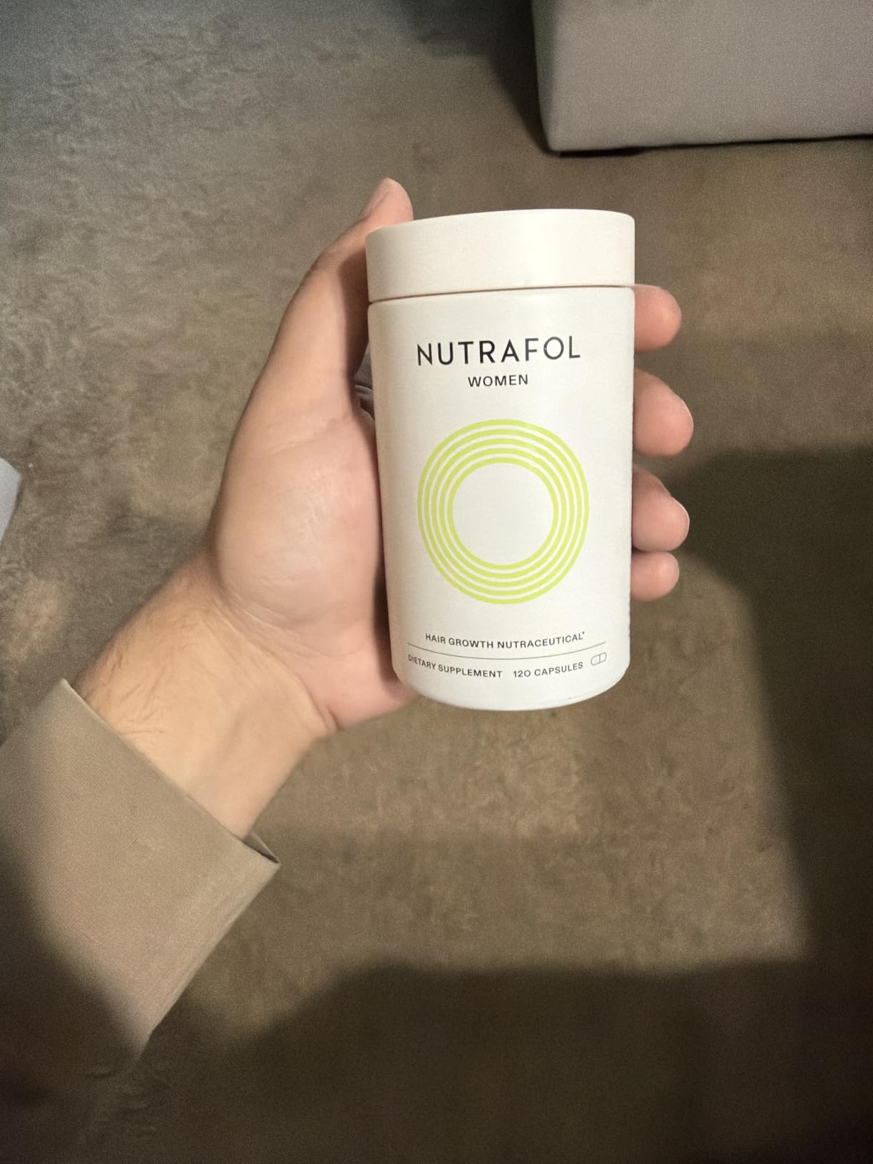 Nutrafol Women's Hair Growth Supplements, Ages 18-44, Clinically Tested for Visibly Thicker and Stronger Hair, Dermatologist Recommended - 1 Month Supply customer photo 2
