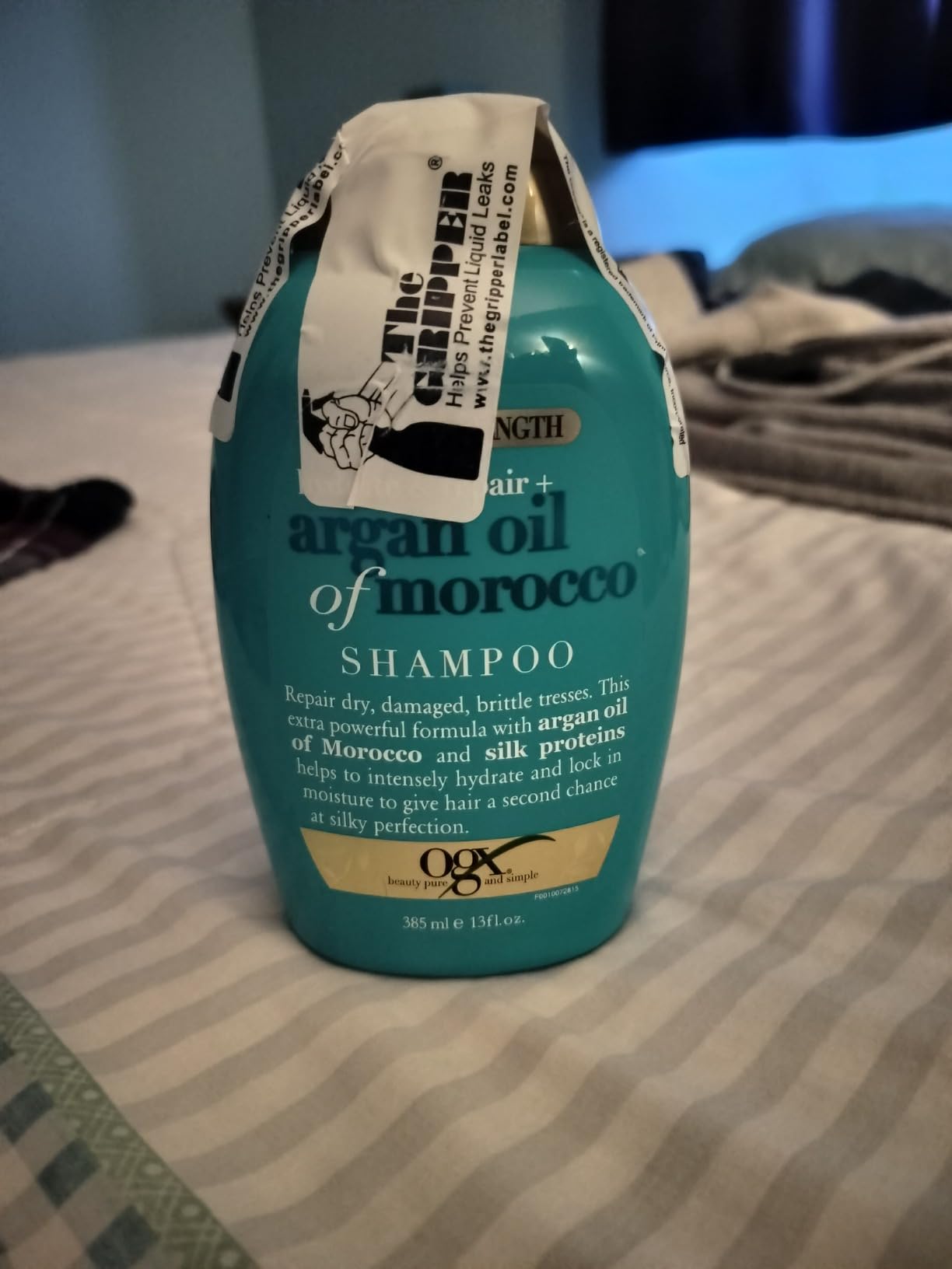 OGX Extra Strength Hydrate & Repair + Argan Oil of Morocco Shampoo for Dry, Damaged Hair, Cold-Pressed Argan Oil to Moisturize & Smooth, Paraben-Free, Sulfate-Free Surfactants, 13 Fl Oz customer photo 2
