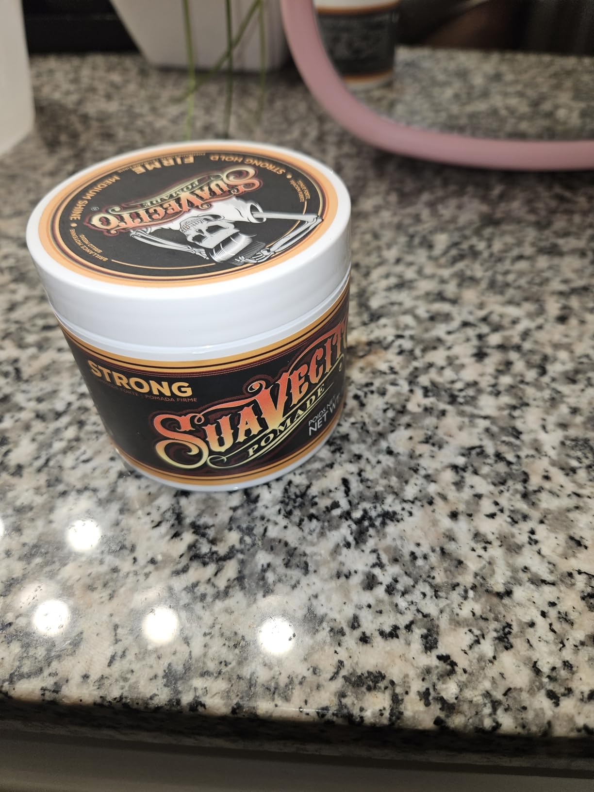 Suavecito Pomade Firme (Strong) Hold 4 oz, 1 Pack - Pomade For Men - Medium Shine Water Based Wax Like Flake Free Hair Gel - Easy To Wash Out - All Day Hold For All Hair Styles customer photo 2