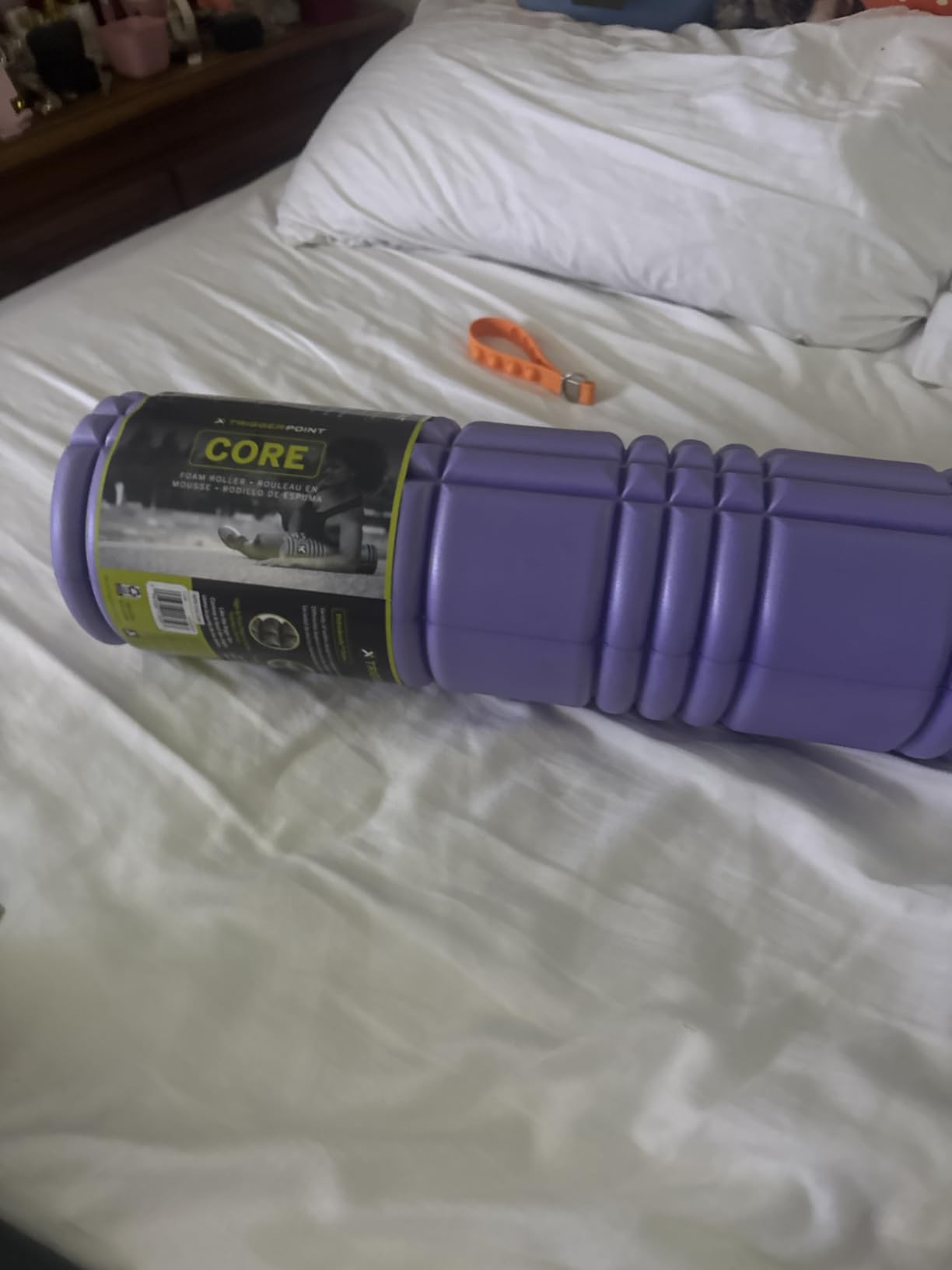 TriggerPoint CORE Foam Massage Roller with Softer Compression for Exercise, Deep Tissue and Muscle Recovery - Relieves Muscle Pain & Tightness, Improves Mobility & Circulation (12'', 18'', 36'') customer photo 1