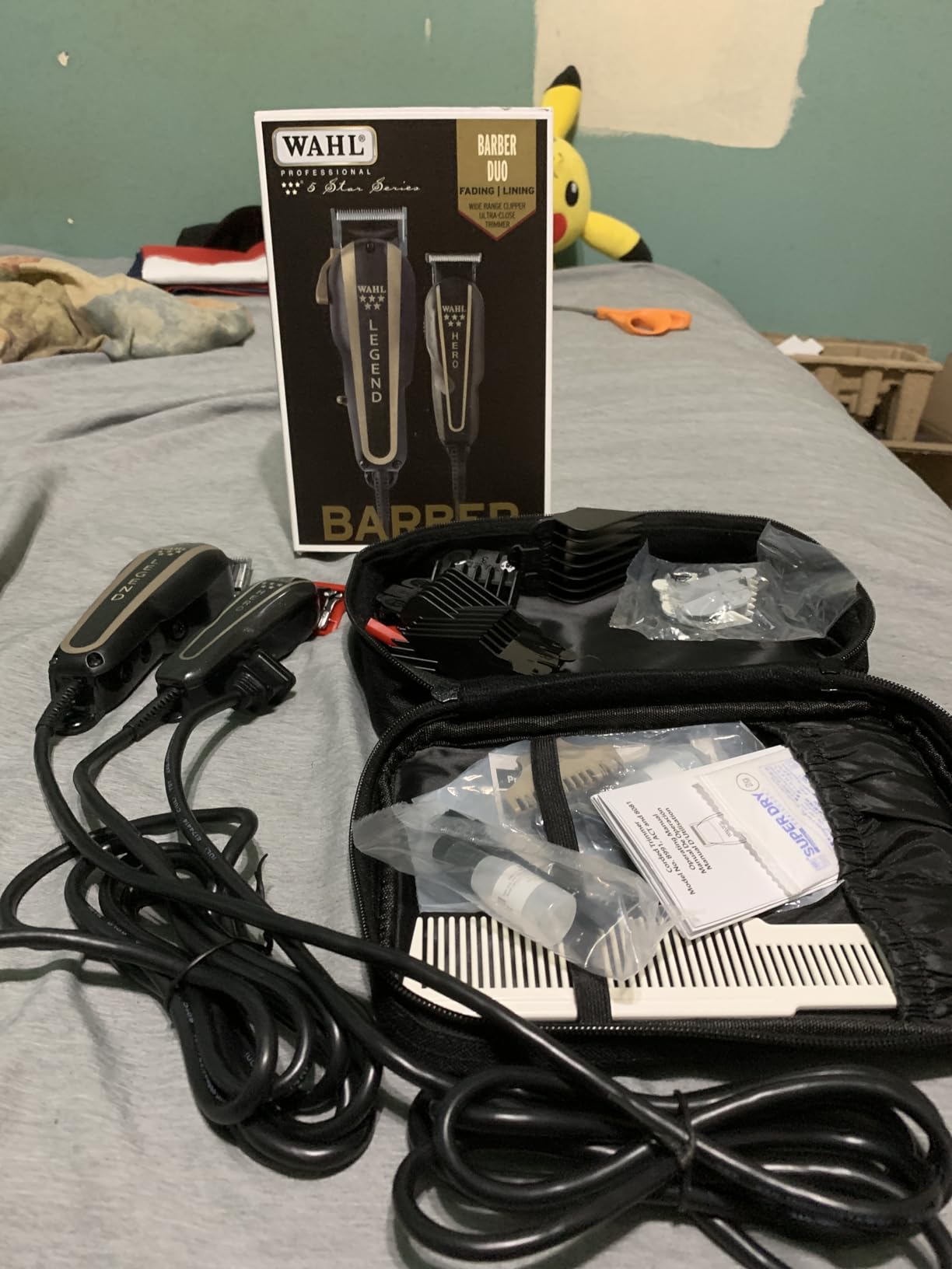Wahl Professional 5-Star Barber Combo, Corded Legend Clipper & Hero T-Blade Trimmer Set, Black/Gold Finish customer photo 1