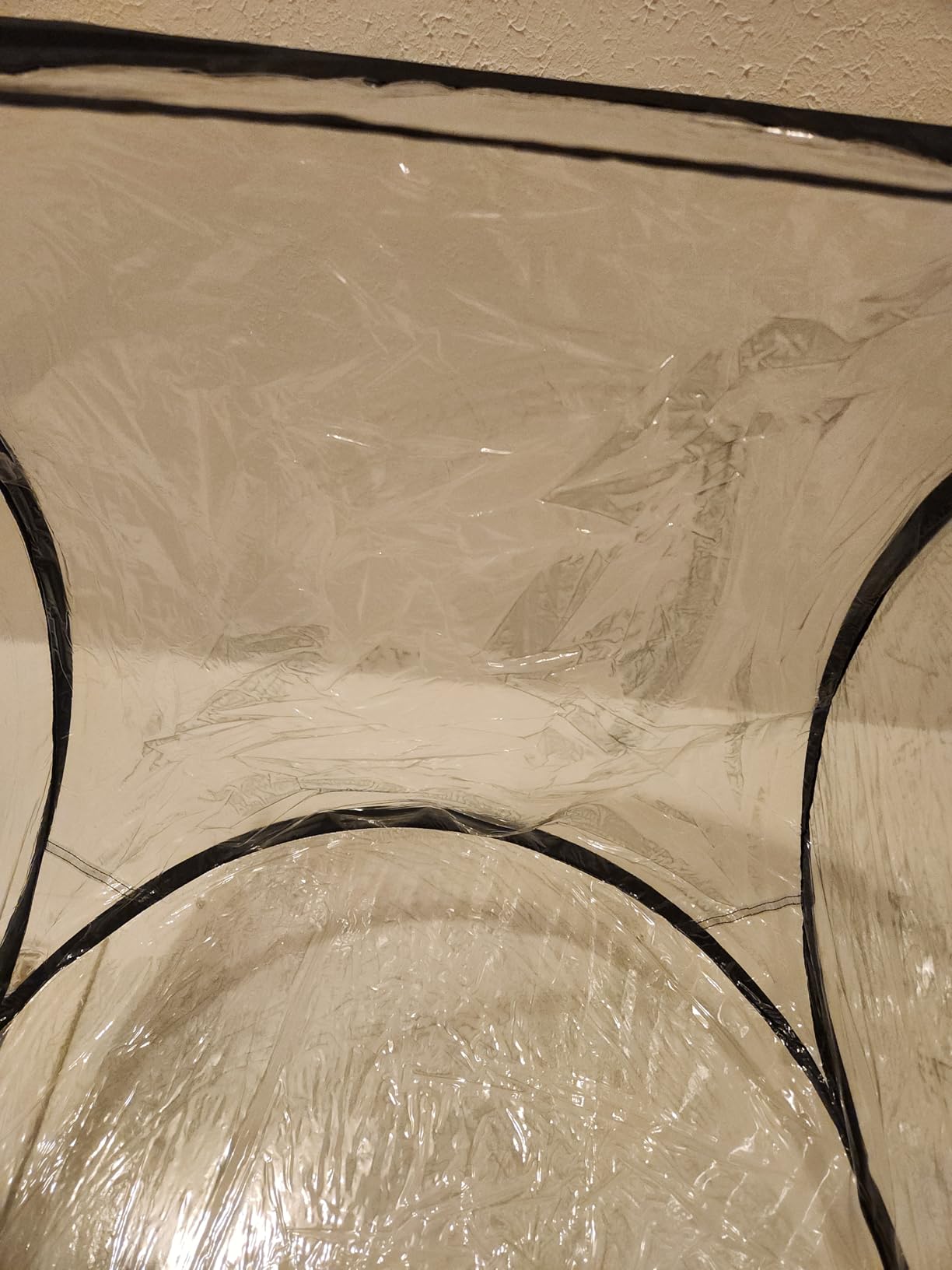 Jitsu Spray Tan Tent, Portable Pop Up Sunless Tanning Booth, Clear Top | Full-body 82.7in booth with rear vent port, folds to 24in bag. Includes 5 pairs sticky feet pads. For home and mobile use. customer photo 1