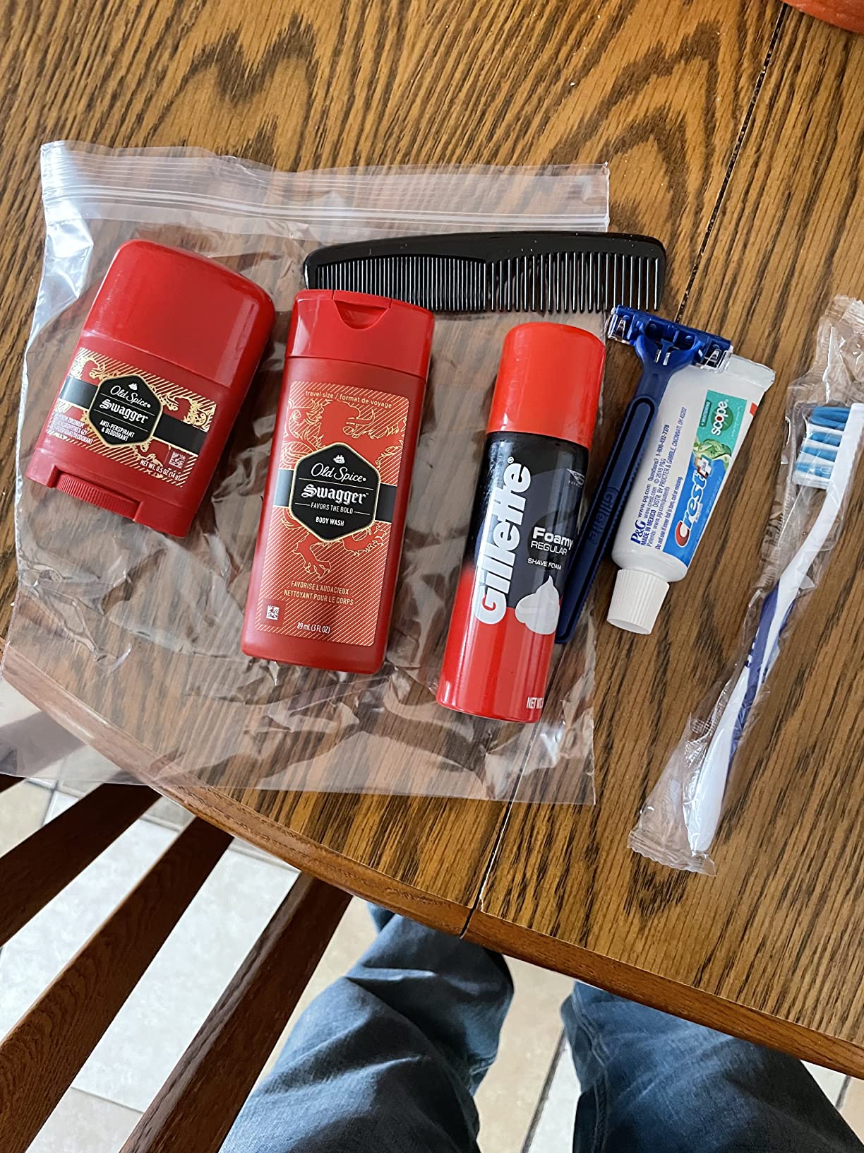 Convenience Kits International Men's Deluxe, 9-Piece Kit with Travel Size TSA Compliant Essentials, Featuring Old Spice Products in Reusable Toiletry Bag customer photo 2