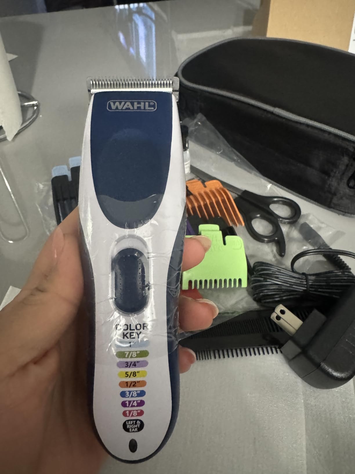 Wahl Color Pro Cordless Rechargeable Hair Clipper & Trimmer - Easy Color-Coded Guide Combs - for Men, Women, & Children - Model 9649P customer photo 1