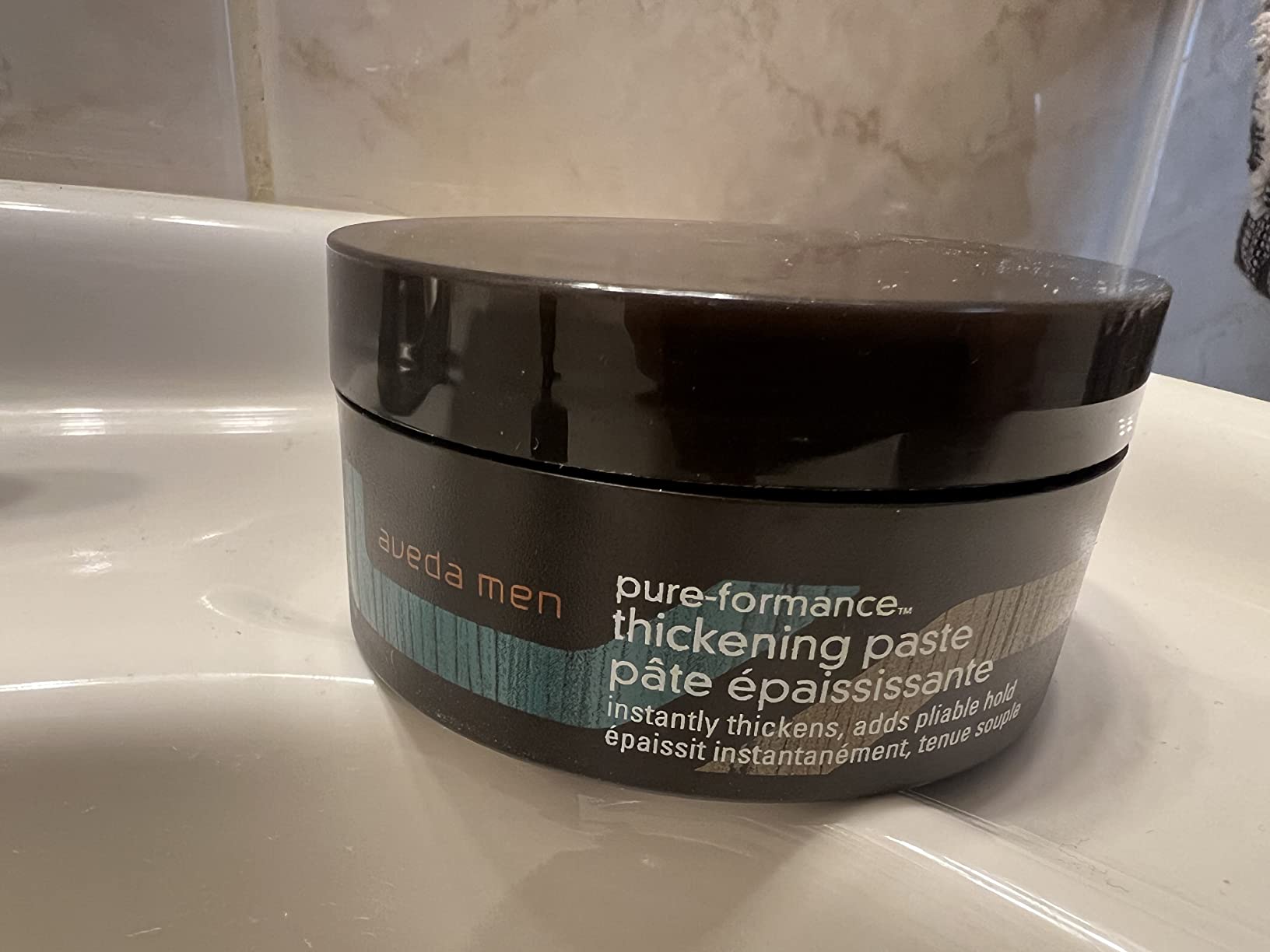 Aveda Men Pure-Formance Thickening Paste | Thickens Hair | Versatile Hold | Natural Finish Hair Styling Paste | With Amla | 91% Naturally Derived, 2.5 Fl Oz customer photo 1