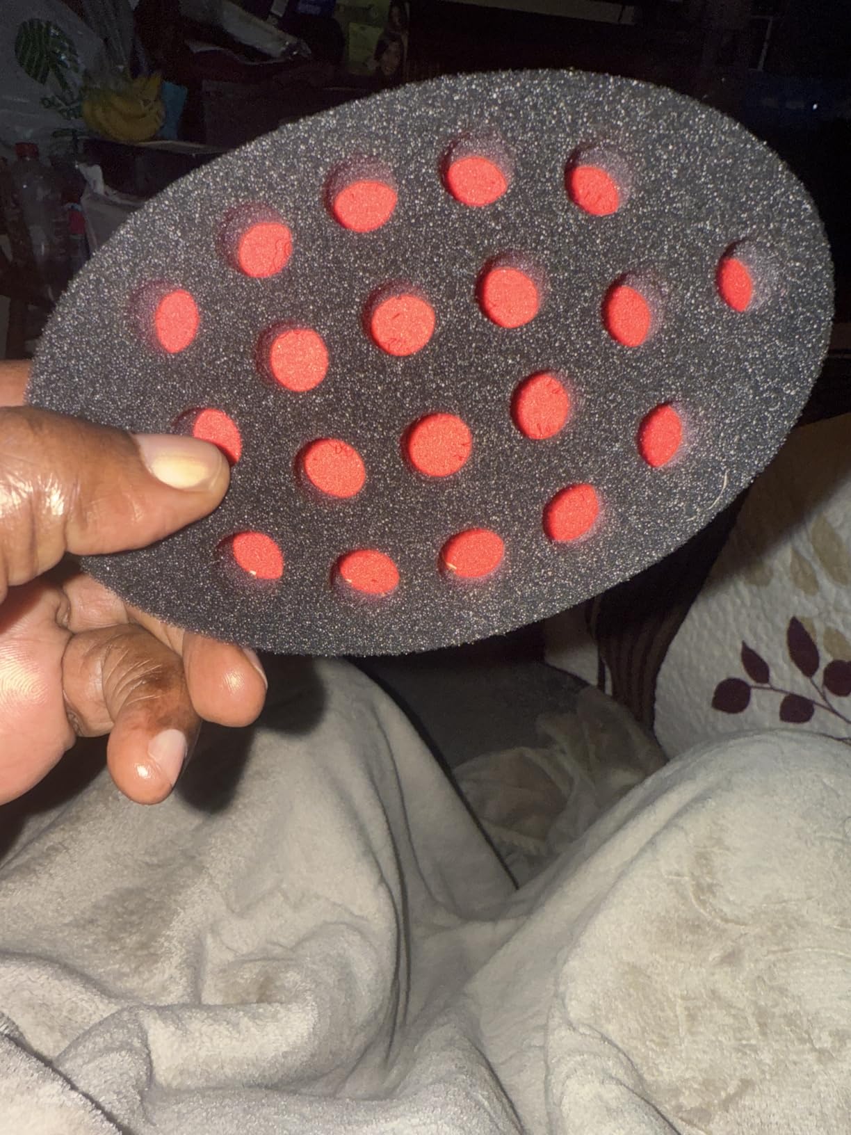 Hair Sponge, Curl Twist Sponge Brush for Black Men Curls Afro Dreads, 2 Pcs | Big Holes, with 1 Pc Hair Pick, Twister Curling Sponge Brush Locking Curlers for Hair Styling Brush, Coil Wave customer photo 1