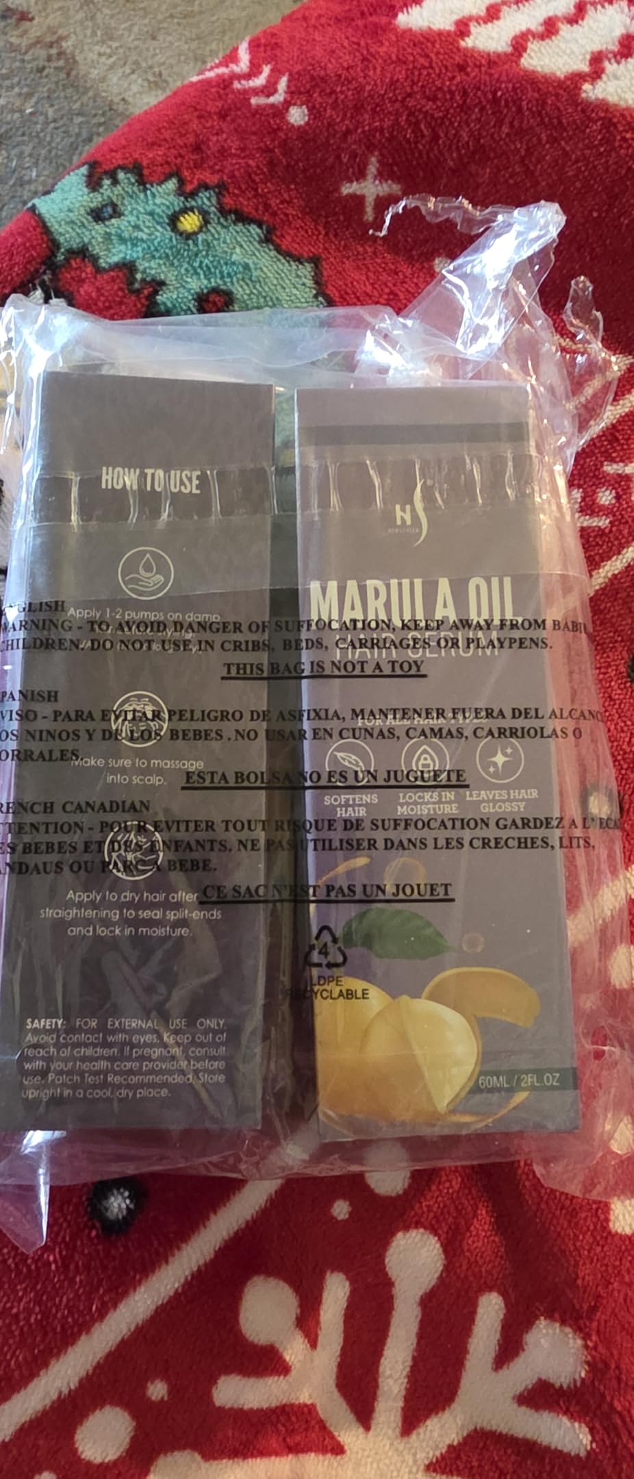 Nubi Marula Oil Hair Serum - Shine Booster - Lightweight - 2 Fl Oz | Hair Shine Serum for Dry, Frizzy Hair - Smooths Frizz & Flyaways - Non Greasy - Also Contains Aloe Vera & Vitamin E customer photo 1