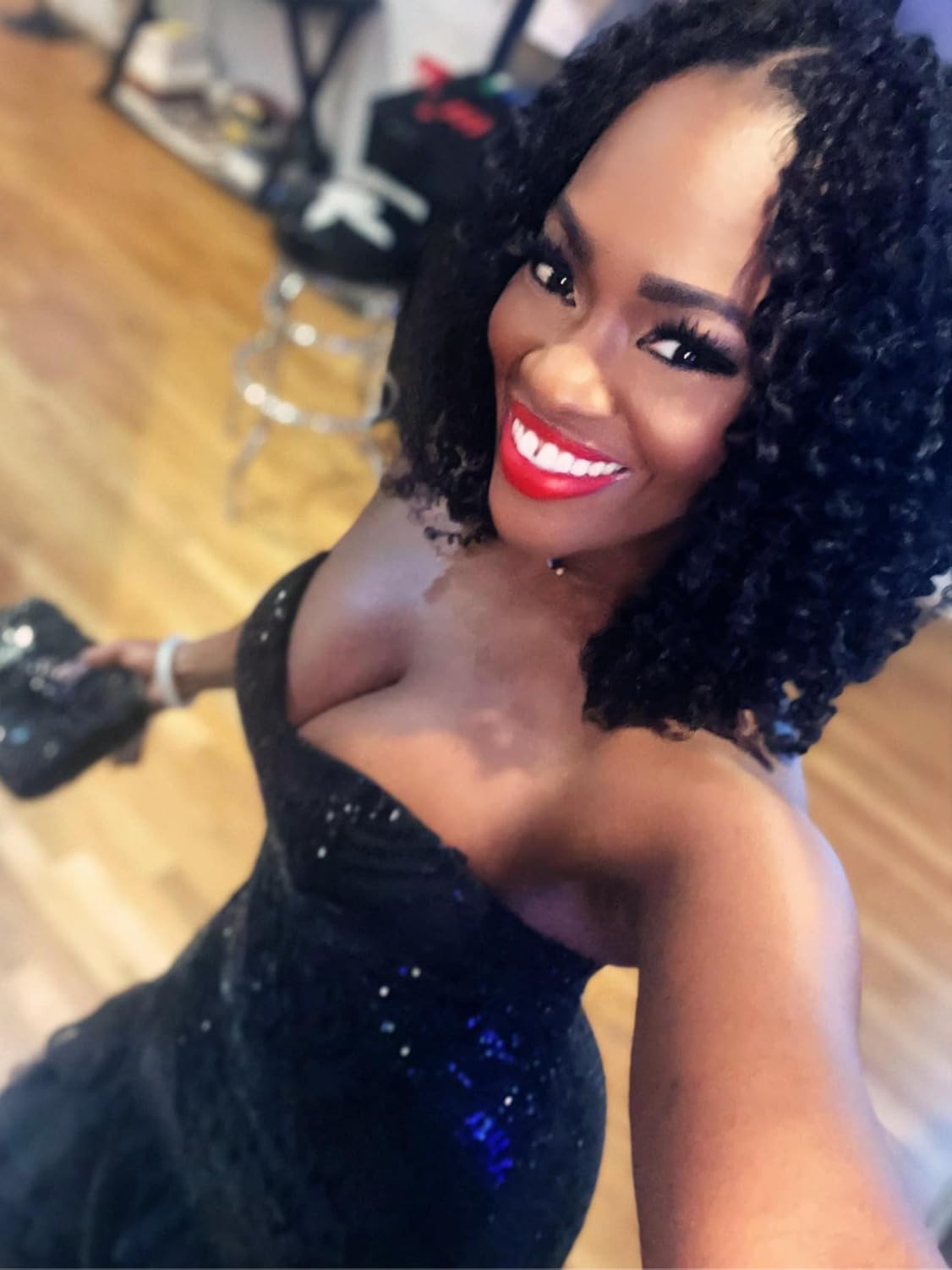 Kinkys Curly Clip in Hair Extensions 3C and 4A Double Wefts Real Remy Human Hair Curly Clip ins for African Americans 120 Grams, #1B Natural Black 10 Inch customer photo 1
