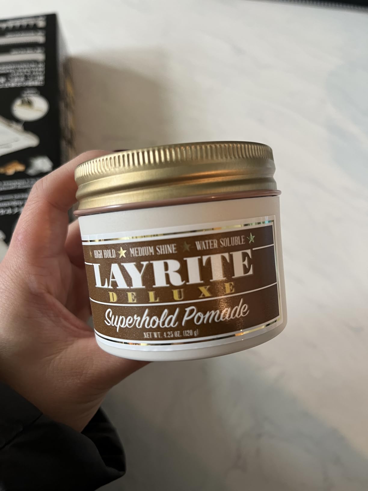 Layrite Superhold Pomade, 10.5 oz customer photo 1