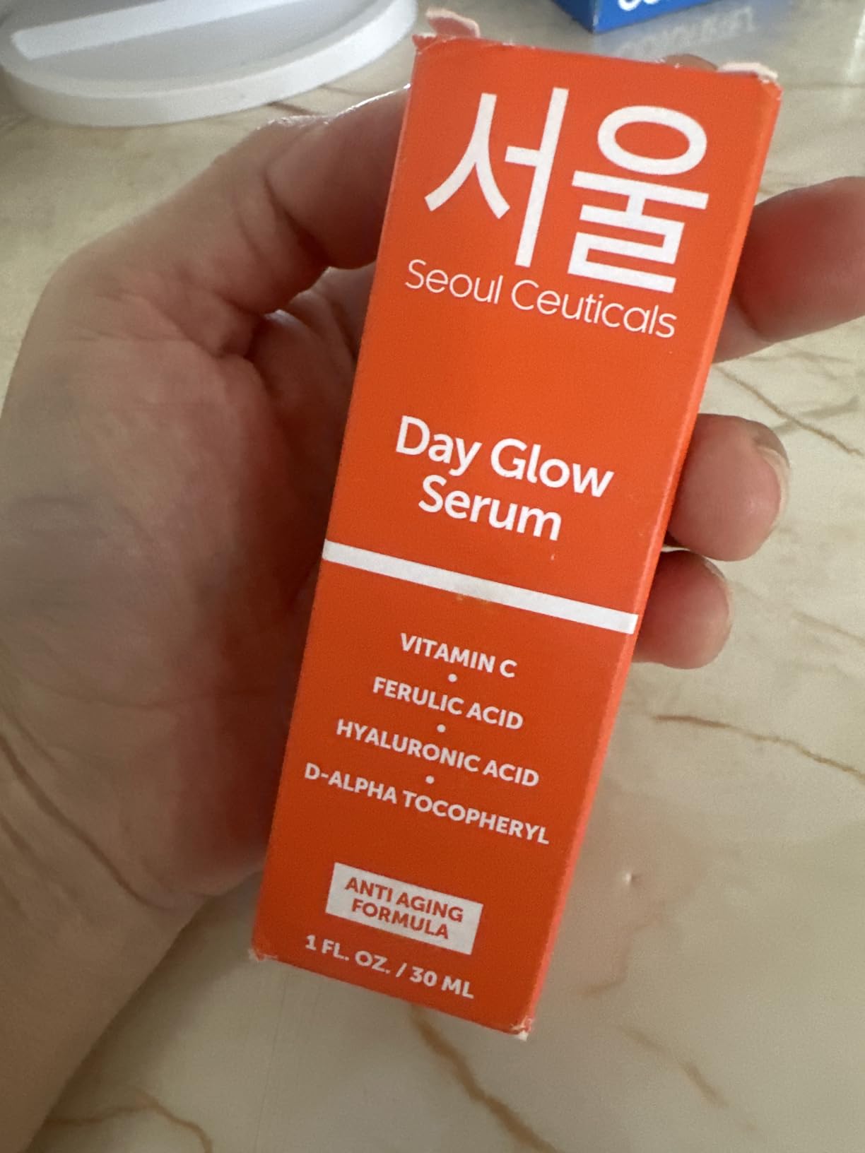 SeoulCeuticals Korean Skin Care 20% Vitamin C Serum for Face + CE Ferulic | 1oz C E Ferulic Vit C Facial Oil with Hyaluronic Acid, Vitamina E, Vegan, Cruelty Free, Anti Aging K Beauty Glow C+E Skincare customer photo 1