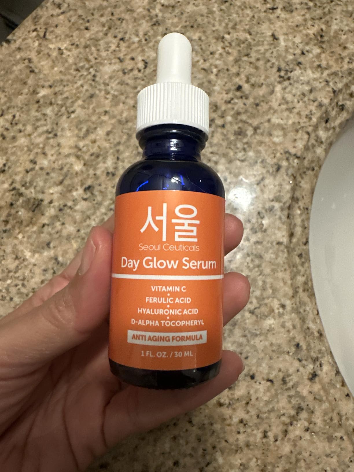 SeoulCeuticals Korean Skin Care 20% Vitamin C Serum for Face + CE Ferulic | 1oz C E Ferulic Vit C Facial Oil with Hyaluronic Acid, Vitamina E, Vegan, Cruelty Free, Anti Aging K Beauty Glow C+E Skincare customer photo 2