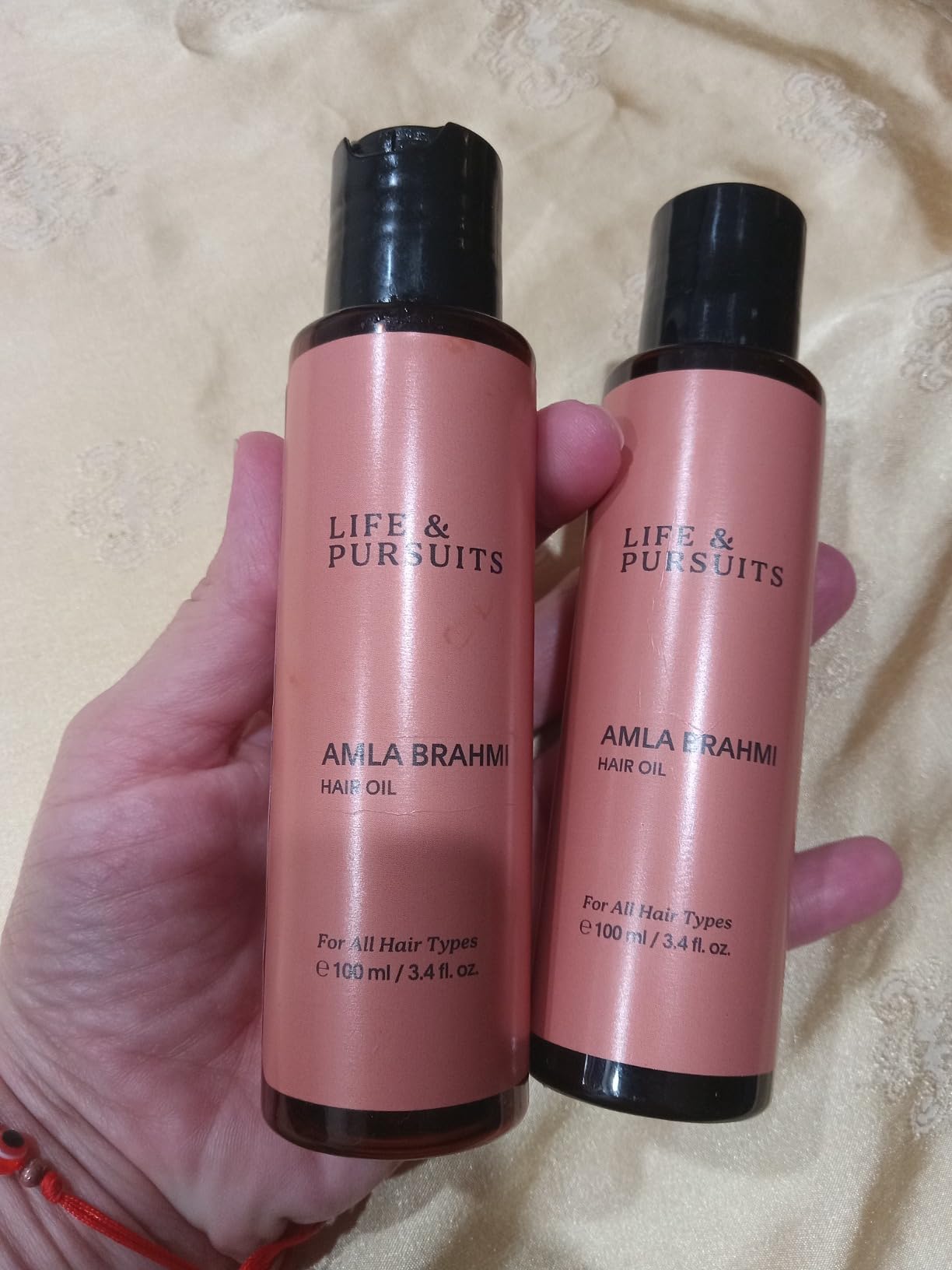 Life & Pursuits Bhringraj Hair Oil, 3.4 Fl Oz - Ayurvedic Hair Growth Oil for Men & Women, Natural Scalp Oil for Hair Fall, Dry Itchy Scalp, Frizzy Curly Hair, Weak Roots, Rosemary, Amla & Tea Tree customer photo 1
