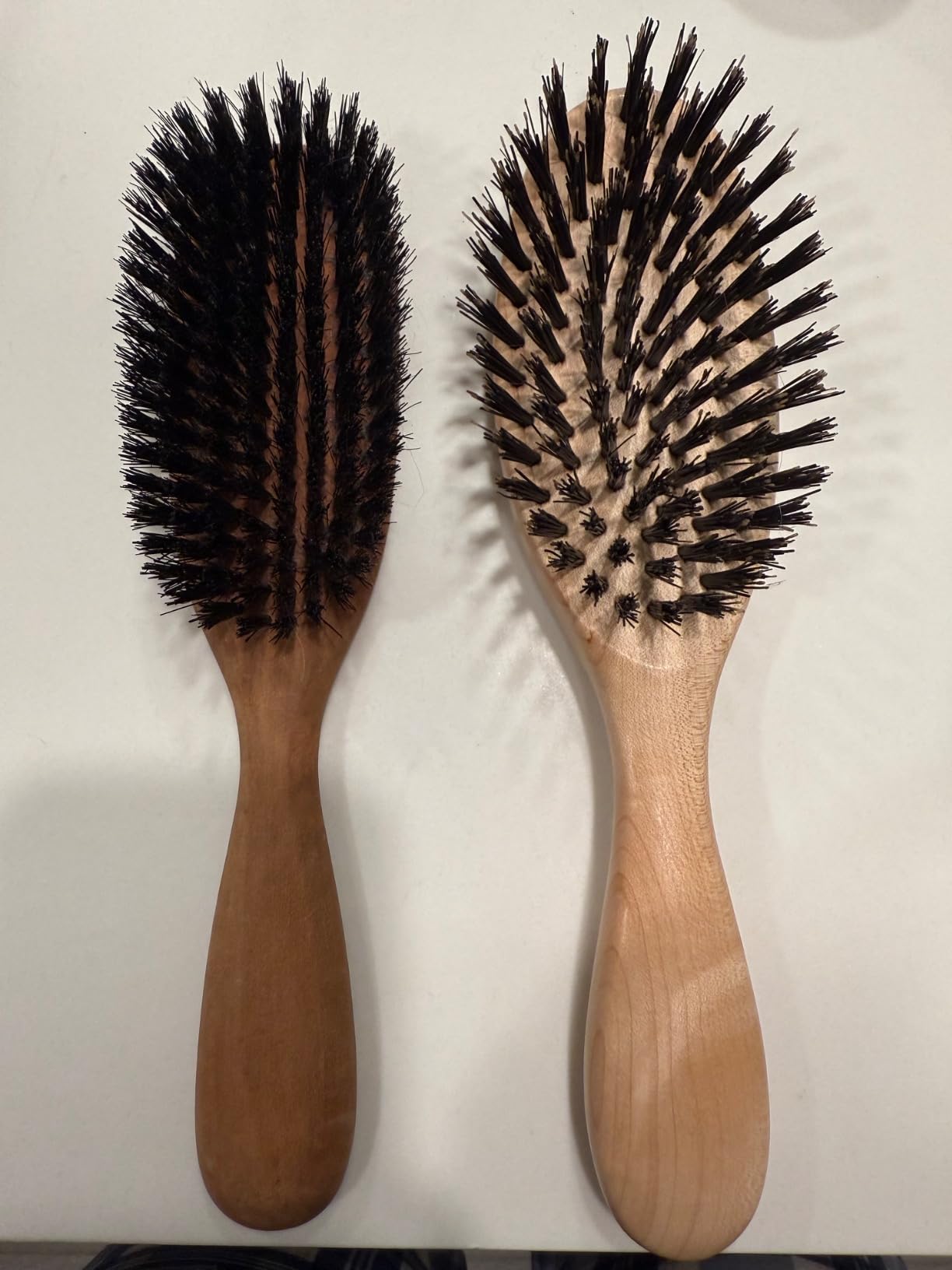 100% Pure Calcutta Boar Bristle Hairbrush for Natural Healthy Hair, Stiff Bristle, Made in Germany's Black Forest customer photo 1