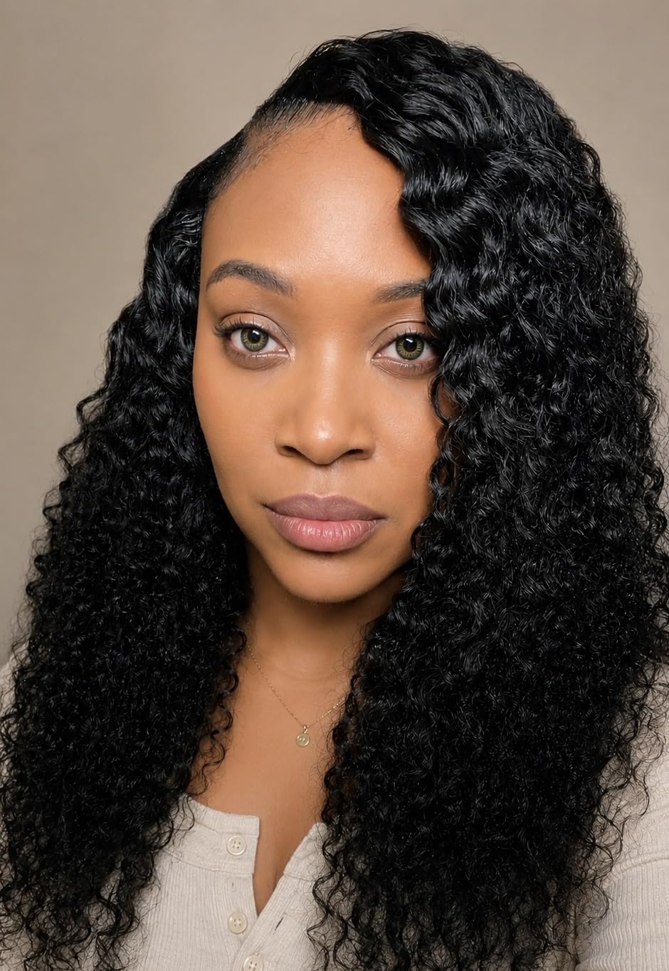 Amella Hair 8A Brazilian Curly Virgin Kinky Human Hair Weave 3 Bundles (14 16 18 Inch, 285g) Unprocessed Weft Extensions Natural Black customer photo 2