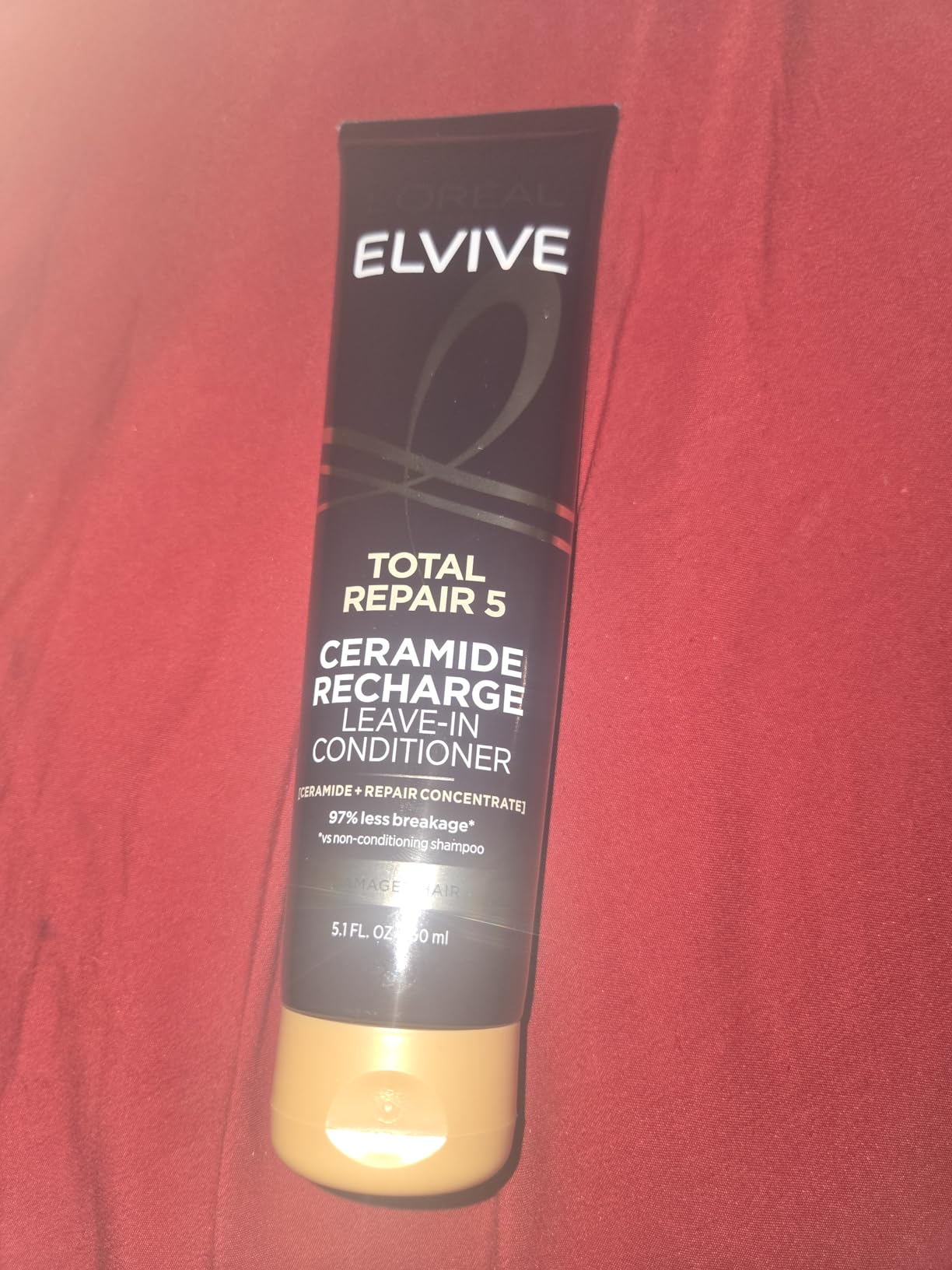 L'Oreal Paris Elvive Total Repair 5 Protein Recharge Leave In Conditioner Treatment and Heat Protectant, 5.1 Ounce customer photo 2