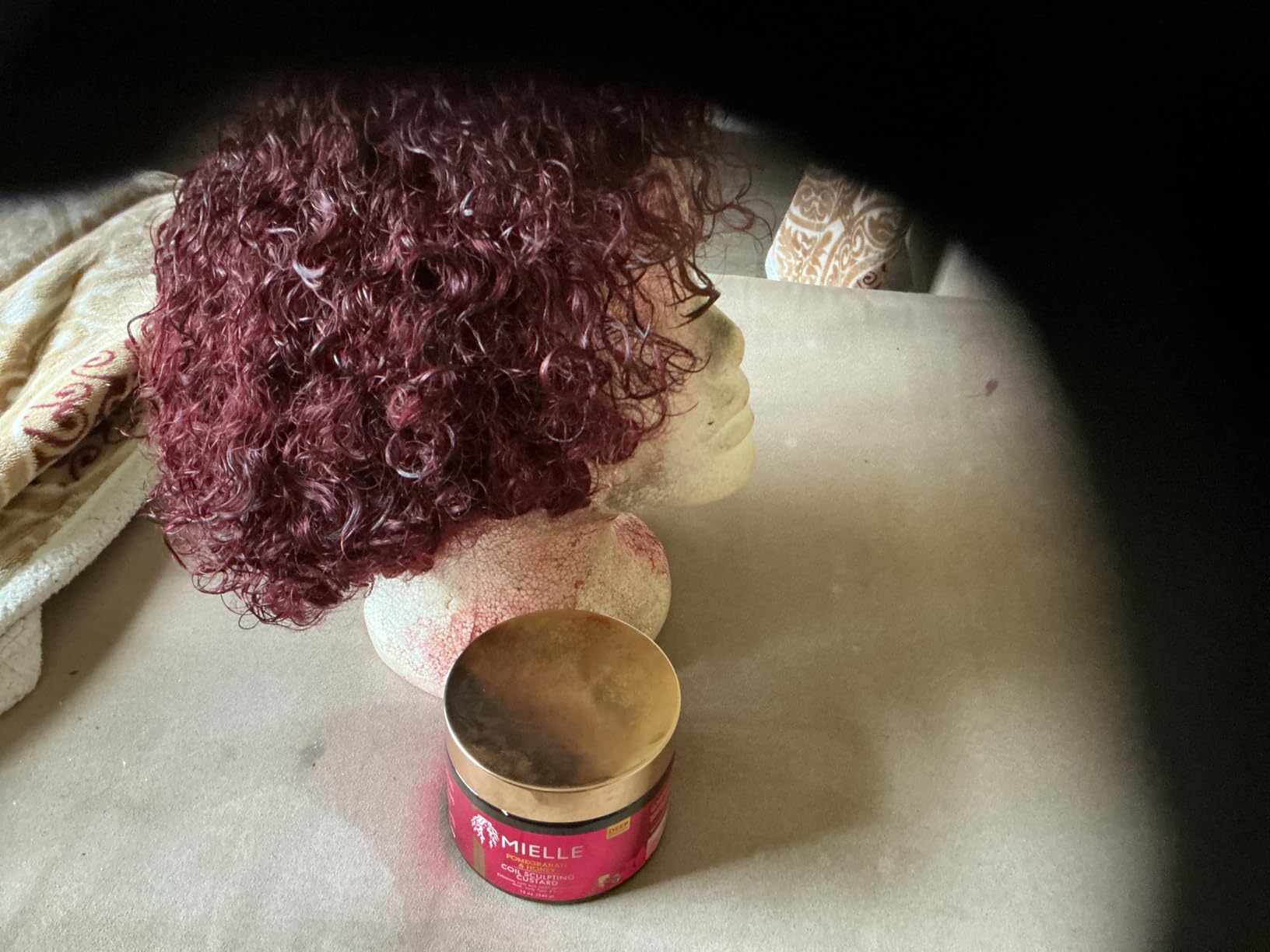 Mielle Organics Pomegranate & Honey Curl Cream - Coil Sculpting Custard for Type 4 Hair - Hydrates, Controls Frizz, Conditions & Adds Shine, 12 Fl Oz customer photo 2