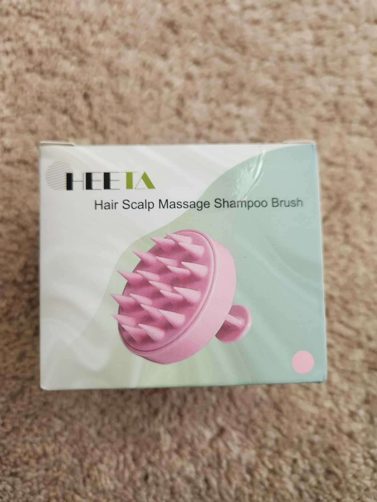 HEETA Scalp Massager Hair Growth, Soft Silicone Scalp Scrubber Shampoo Brush for Exfoliation, Dandruff Removal Head Massage Stress Relax, Wet & Dry Use for Thick Thin Curly Hair Care, Black customer photo 1