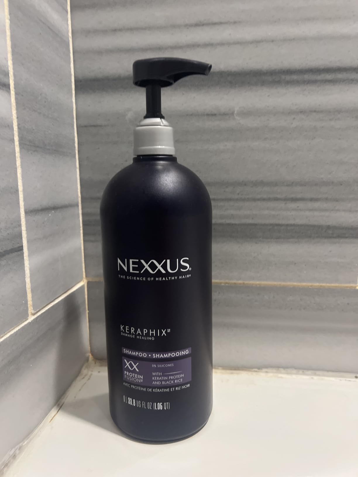 Nexxus KERAPHIX Shampoo for Damage Repair for Damaged Hair Powered by KRT Keratin Resistance Therapy with Liquid Crystal Amino Acids 33.8 Fl oz customer photo 1