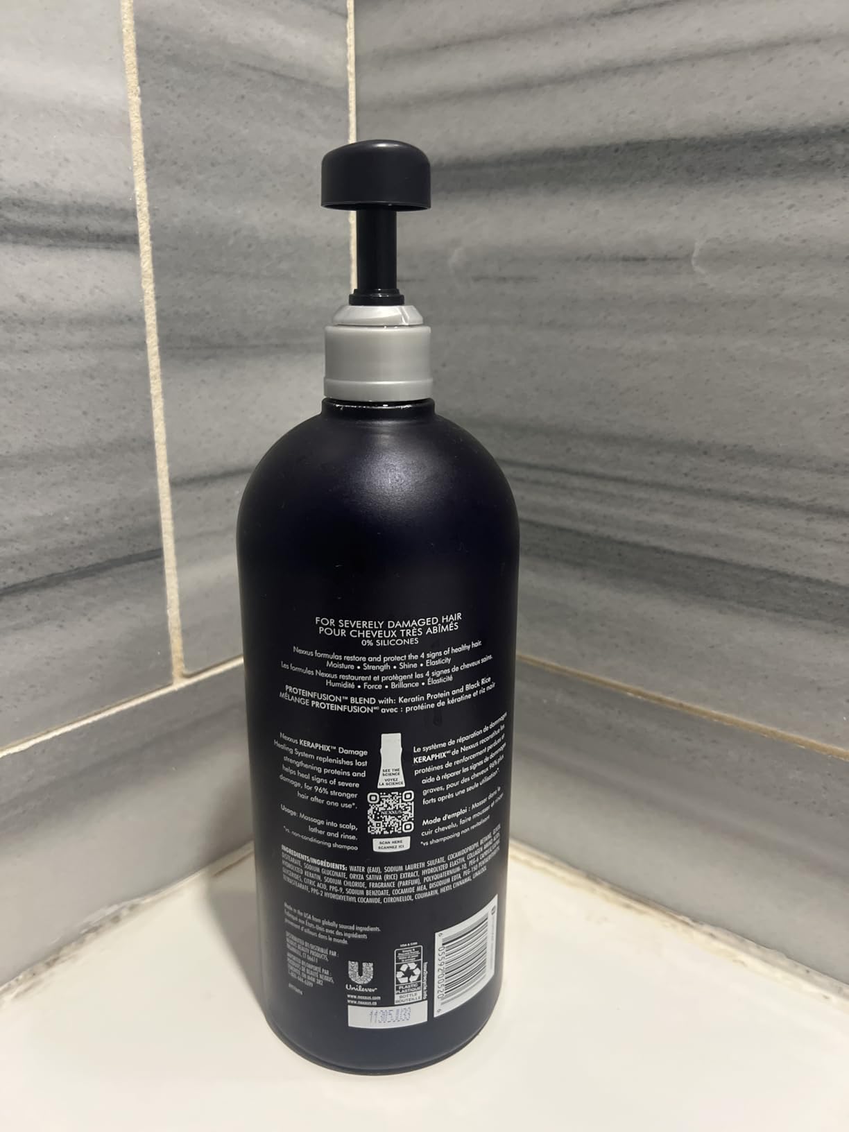 Nexxus KERAPHIX Shampoo for Damage Repair for Damaged Hair Powered by KRT Keratin Resistance Therapy with Liquid Crystal Amino Acids 33.8 Fl oz customer photo 2