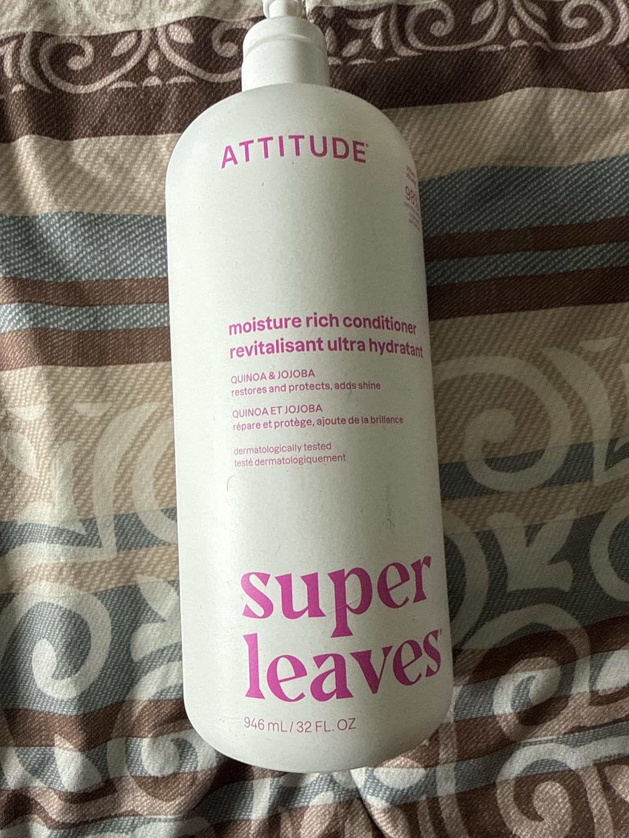 ATTITUDE Colorlast Hair Conditioner, For Color Treated Hair, Protects Color, Naturally Derived Ingredients, Vegan Detangler, Dermatologically Tested, Avocado Oil and Pomegranate, 8 Fl Oz customer photo 2