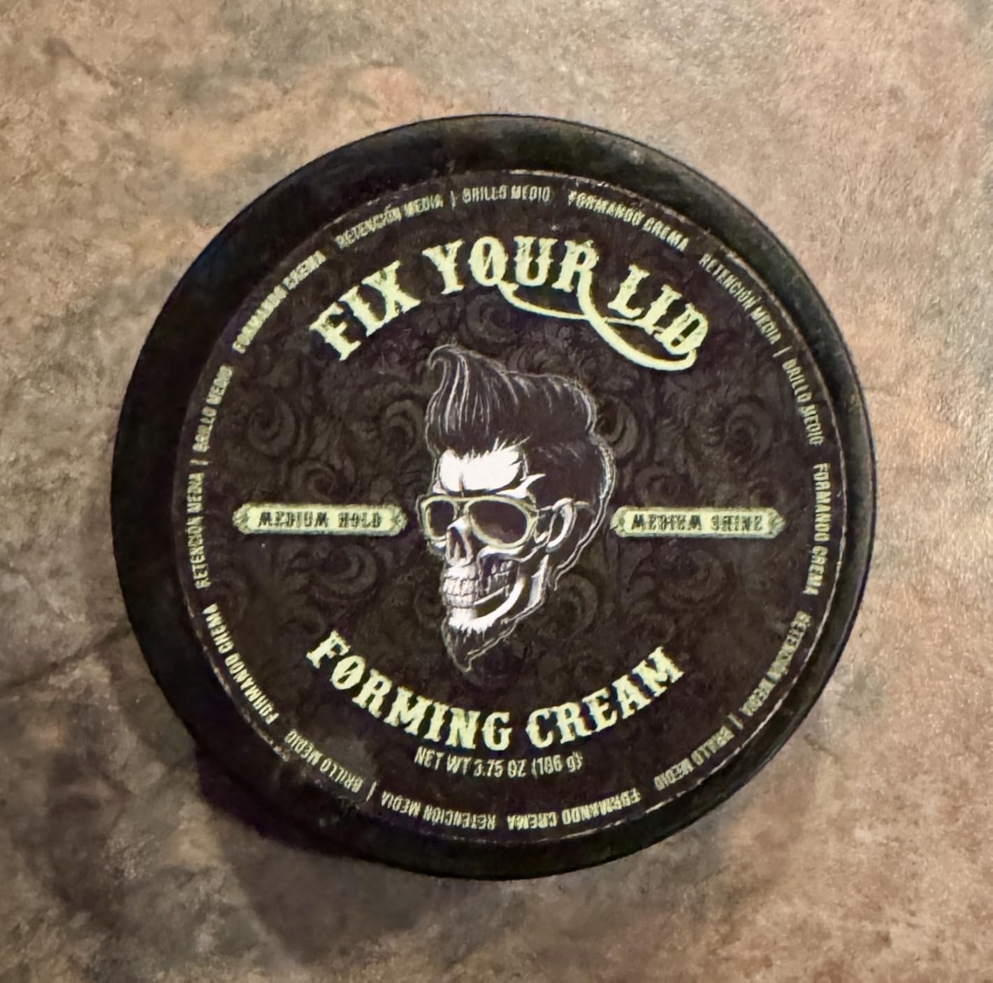 Fix Your Lid Forming Cream 3.75 oz Medium Hold Hair Cream For Men - Mens Hair Gel Medium Shine - All Day Hold Styling Cream For All Hairstyles - Easy To Wash Out customer photo 1