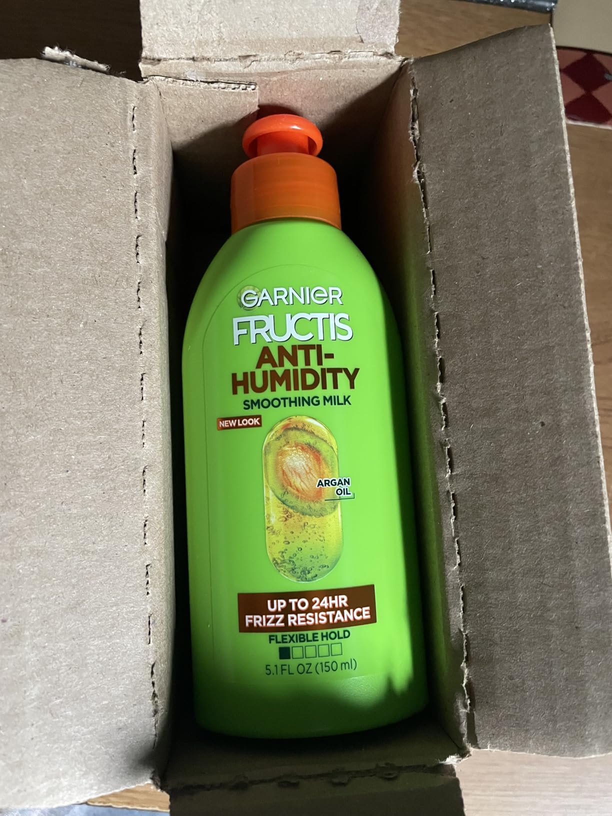 Garnier Fructis Style Anti-Humidity Smoothing Milk for Frizz Resistance, 5.1 Fl Oz, 3 Count customer photo 2