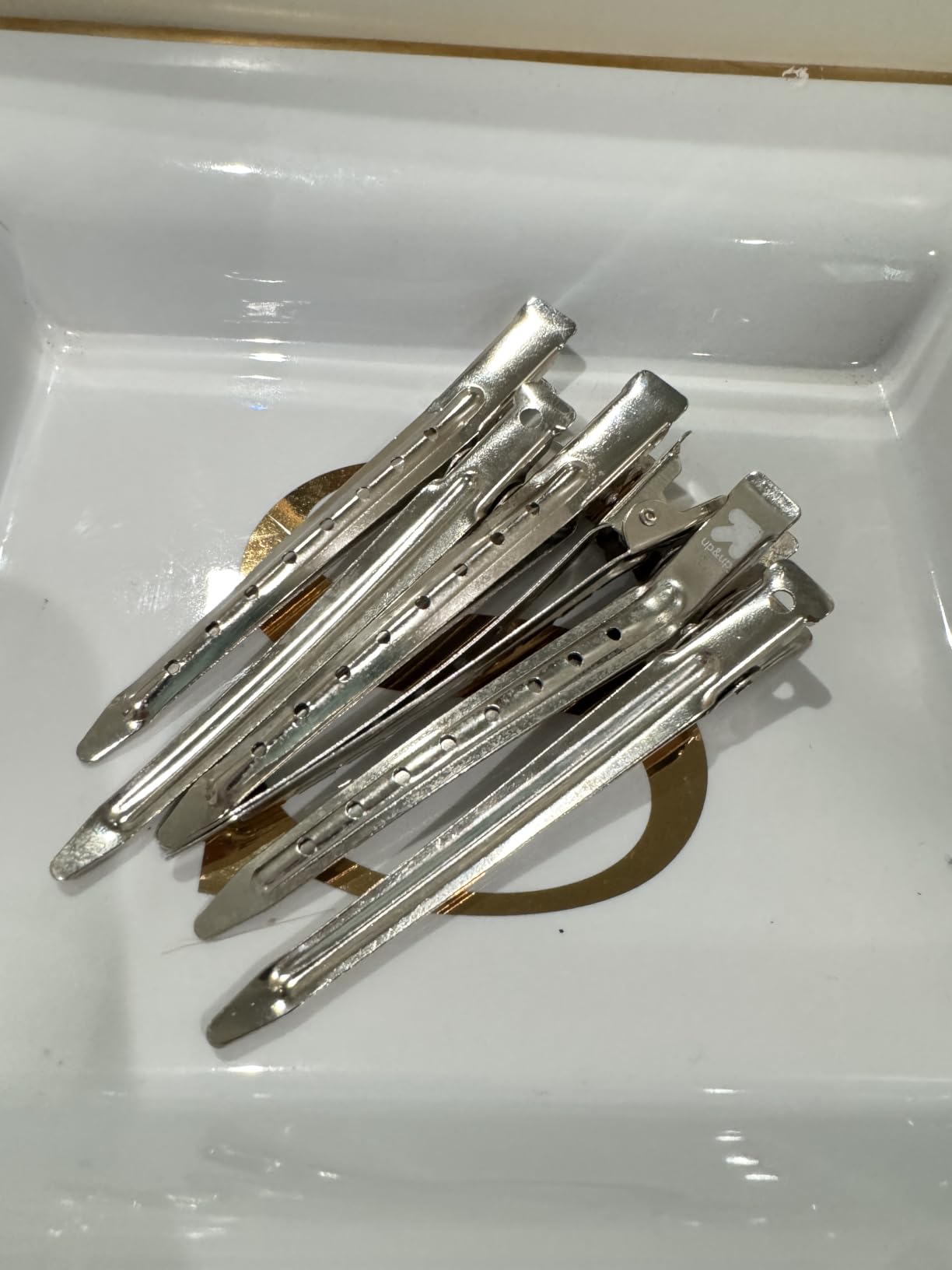 24 Packs Duck Bill Clips, Bantoye 3.5 Inches Rustproof Metal Alligator Curl Clips with Holes for Hair Styling, Hair Coloring customer photo 2