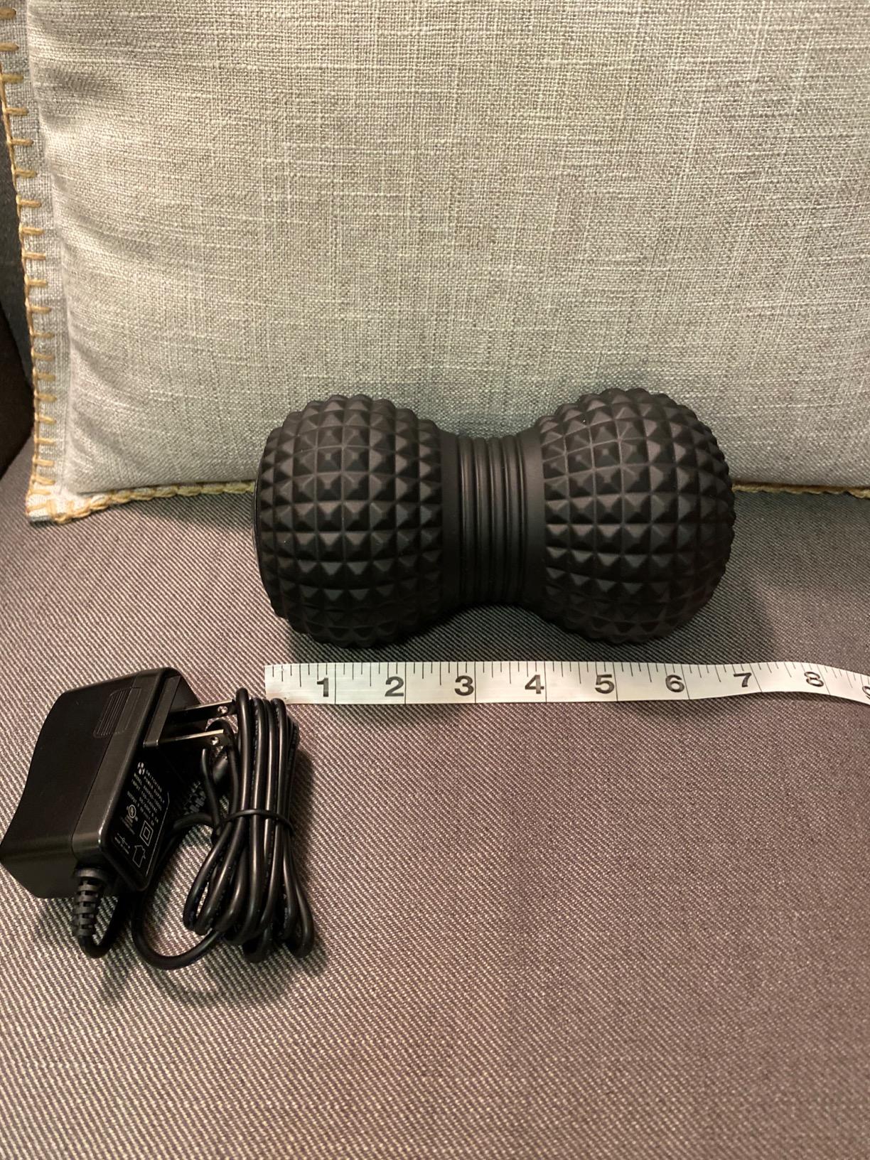 Vibrating Peanut Roller By Suvius - 4 Intensity Levels - Perfect for a Foot, Back, Neck, or Whole Body Massage - Like A Foam Roller But Better - Speeds Recovery After Workout customer photo 1