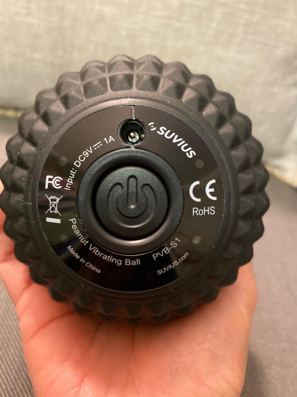 Vibrating Peanut Roller By Suvius - 4 Intensity Levels - Perfect for a Foot, Back, Neck, or Whole Body Massage - Like A Foam Roller But Better - Speeds Recovery After Workout customer photo 2